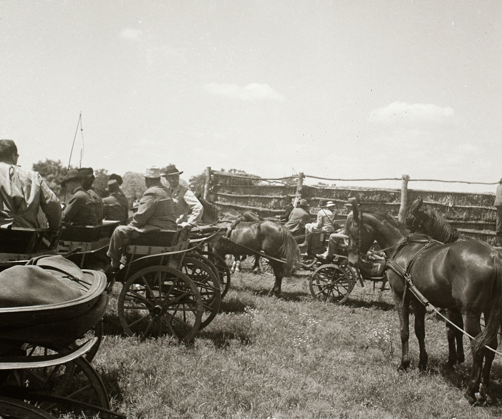 1936, Ebner, horse, Horse-drawn carriage, coach, fair, whip, Fortepan #83916