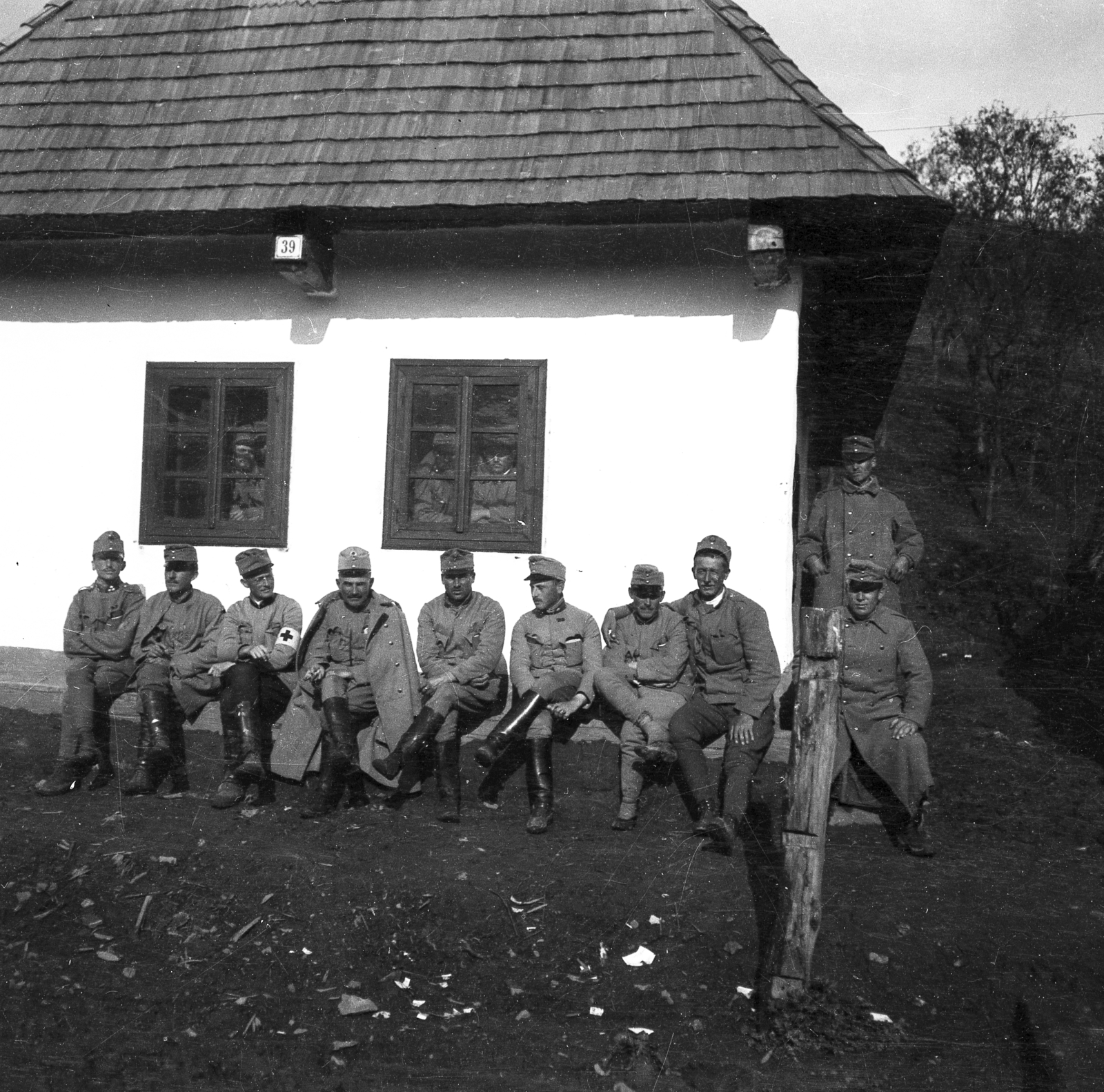 1914, Lőw Miklós, First World War, soldier, male nurse, Fortepan #84073