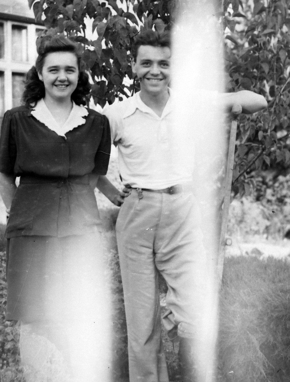 1955, Fortepan, mosoly, emberpár, Fortepan #8414