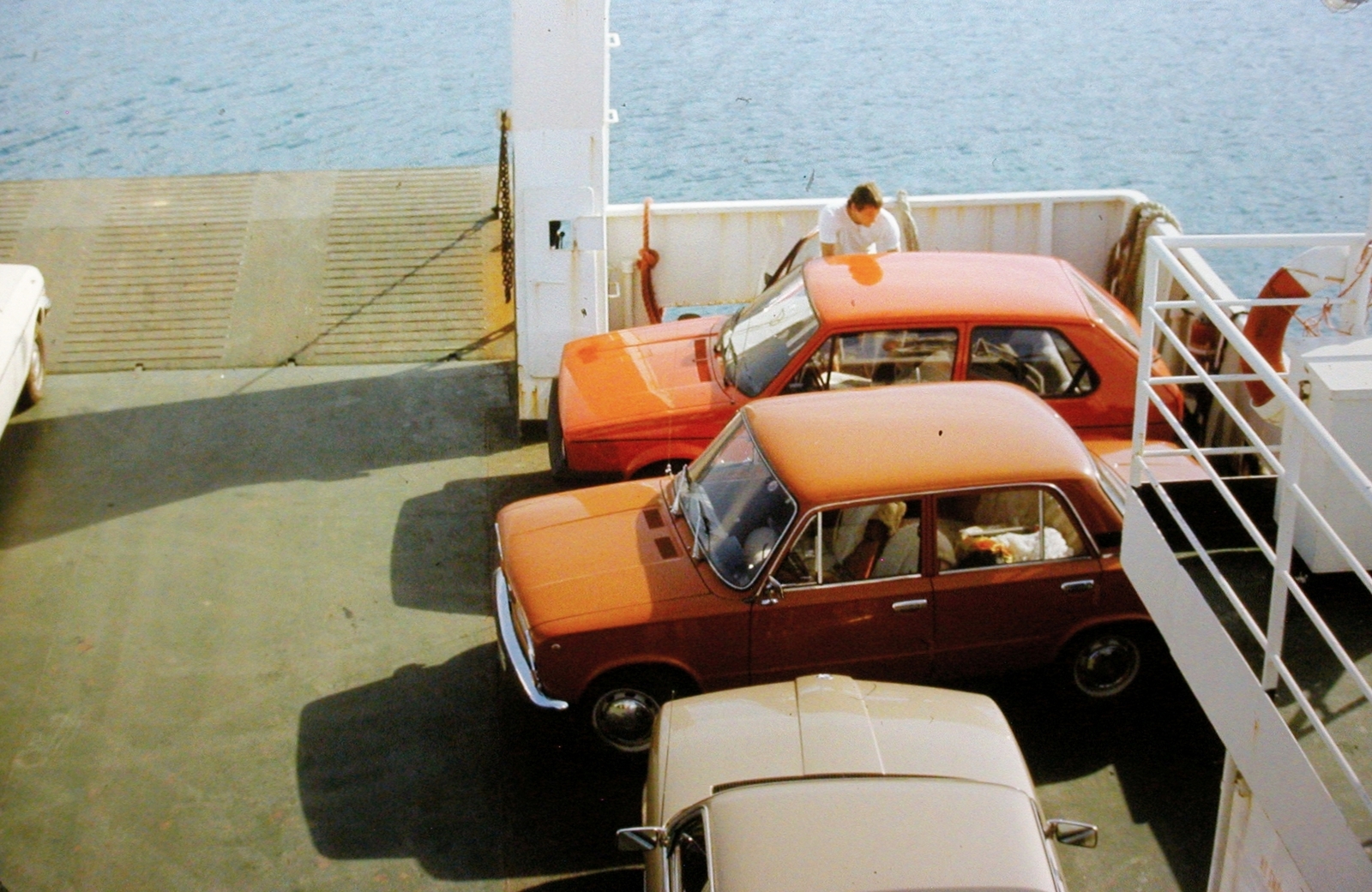 1980, Fortepan, colorful, ferry, German brand, Soviet brand, Lada-brand, Volkswagen-brand, automobile, Fortepan #8418