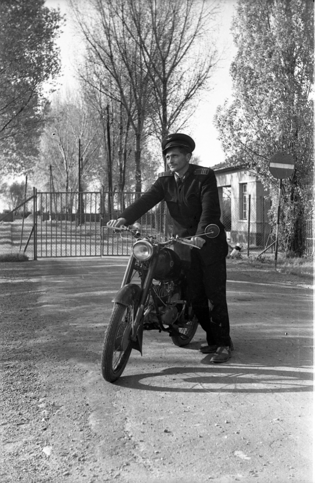1960, Morvay Kinga, Morvay Lajos, motorcycle, Csepel-brand, Fortepan #84371