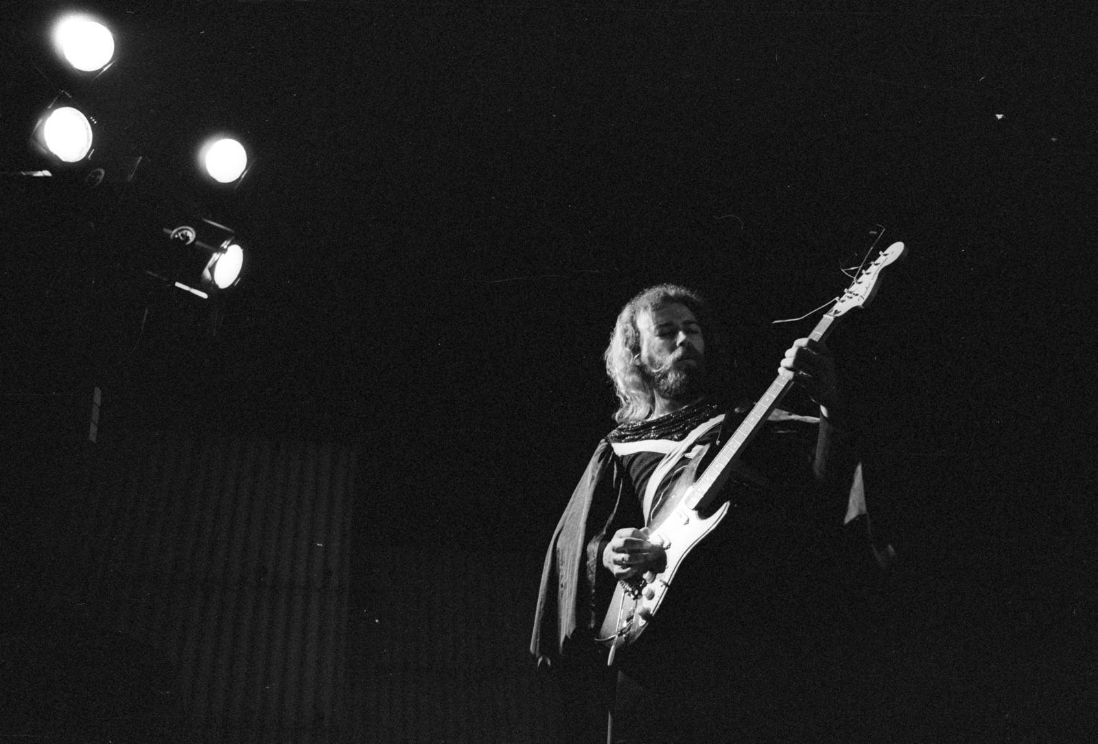 Hungary, Omega együttes, Molnár György., 1978, Erdei Katalin, celebrity, guitar, electric guitar, Fortepan #84926