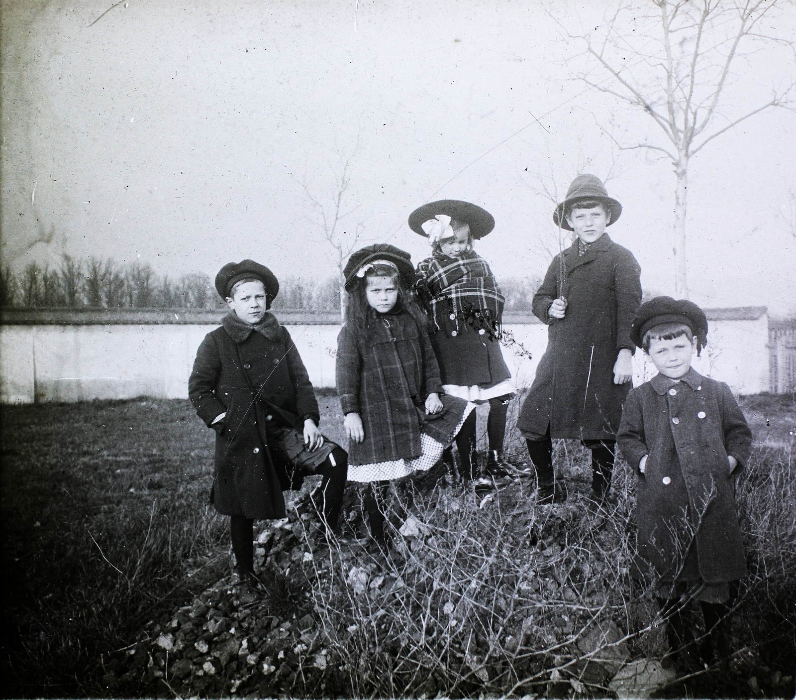 1905, Bejczy Sándor, kalap, gyerekek, Fortepan #85080