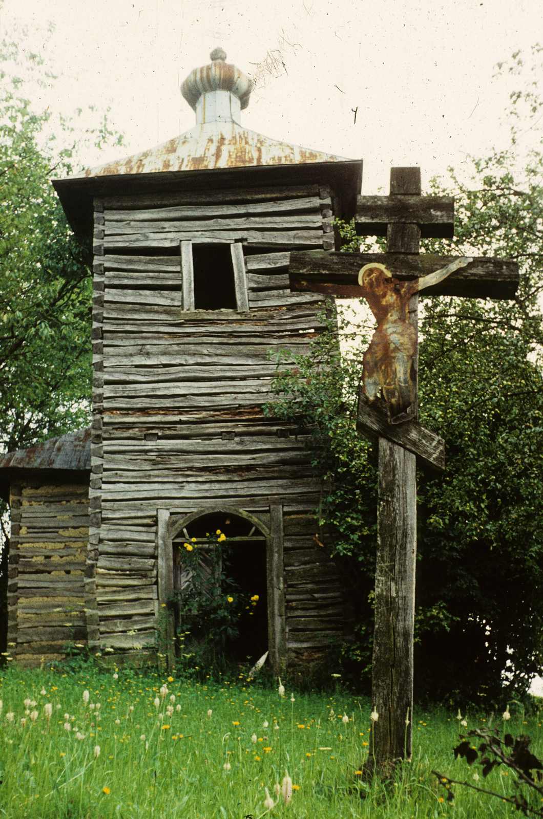 1975, Métneki János dr, colorful, cross, crucifix, Fortepan #85107