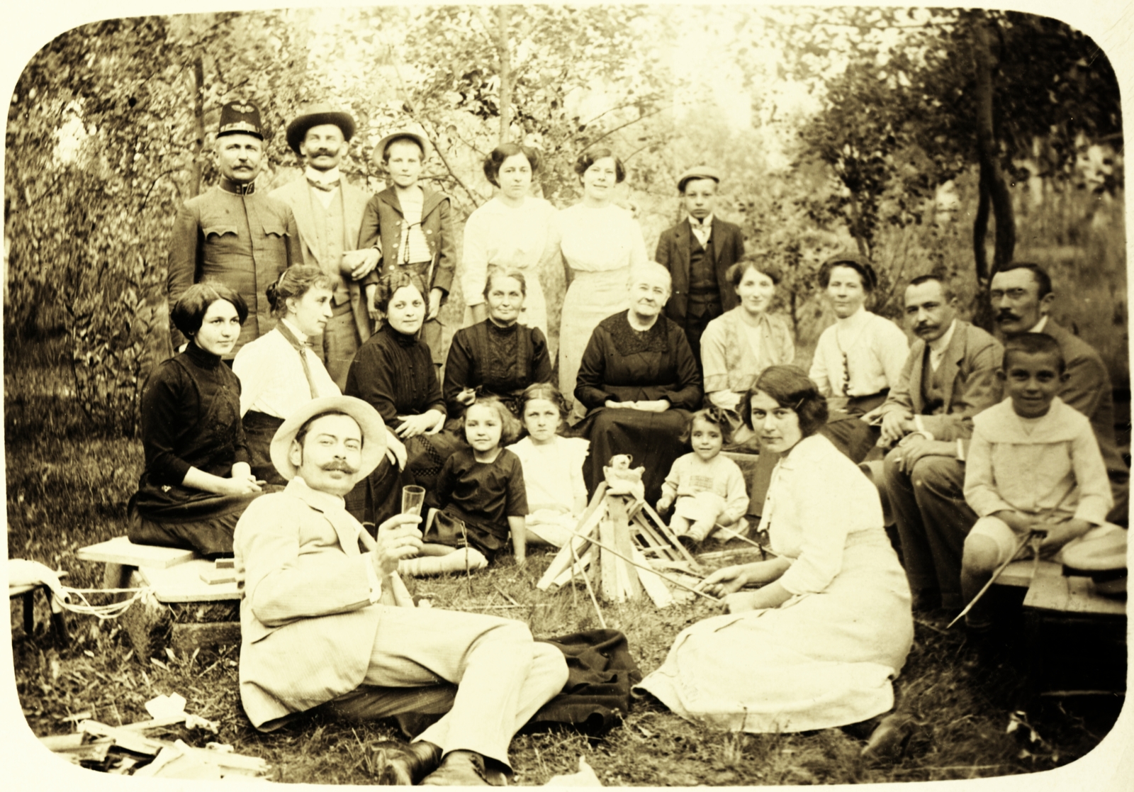 1904, Császy Alice, piknik, Fortepan #85167