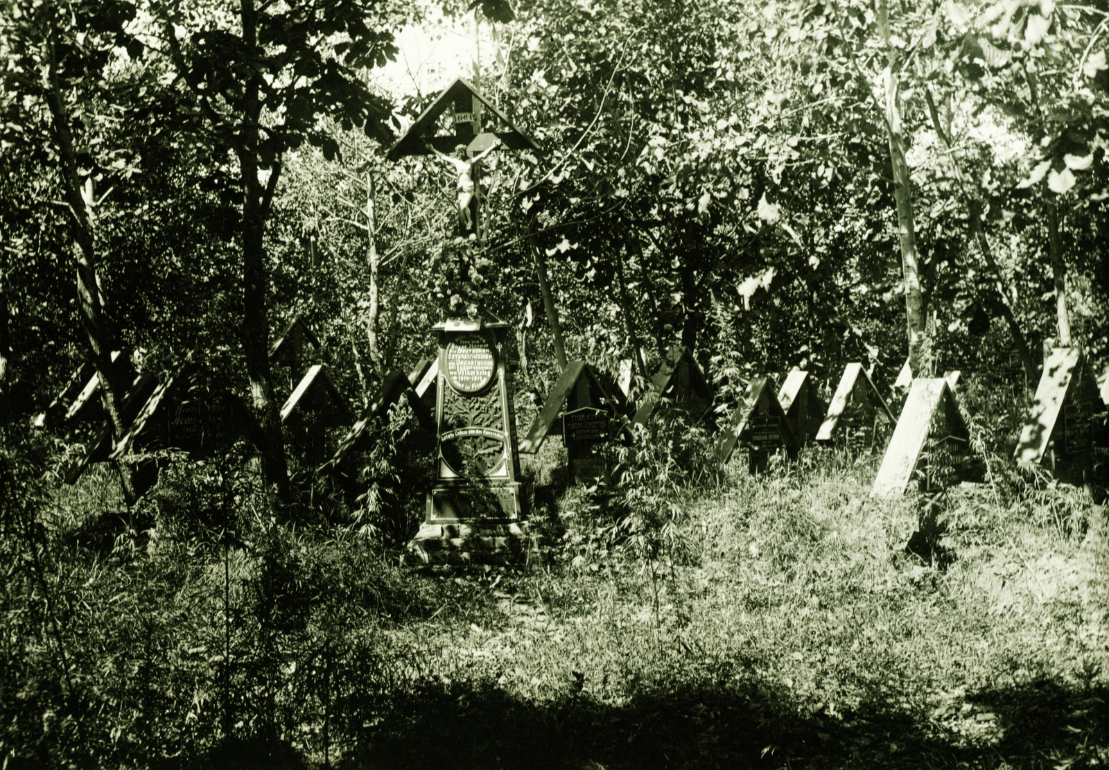 1916, Lőw Miklós, cemetery, war grave, Fortepan #85349