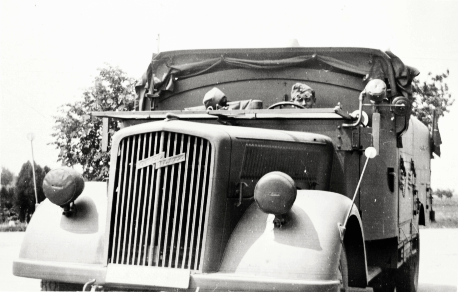 1943, Jáki László, Opel-márka, teherautó, második világháború, Wehrmacht, katona, Opel Blitz, Fortepan #85370