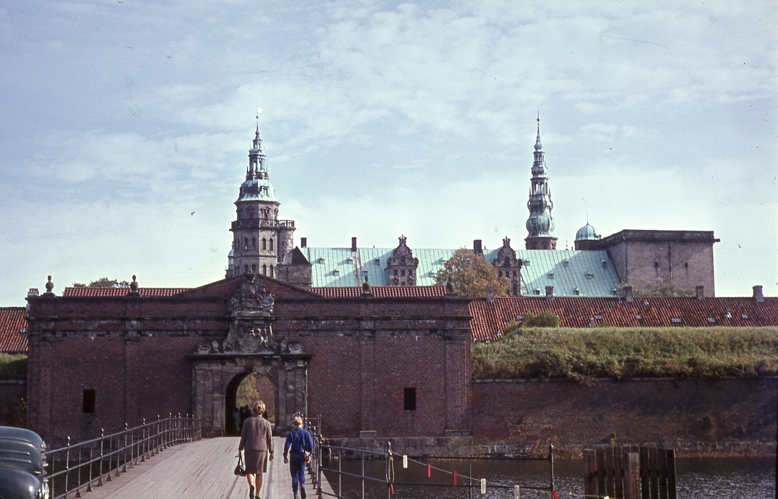 Denmark, Helsingør, Kronborg-kastély., 1963, Lőw Miklós, castle, colorful, renaissance, World Heritage, Fortepan #85652