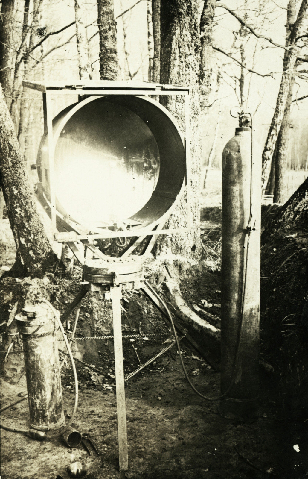 1916, Moravecz János, First World War, air defense, Acetylene, Fortepan #85698