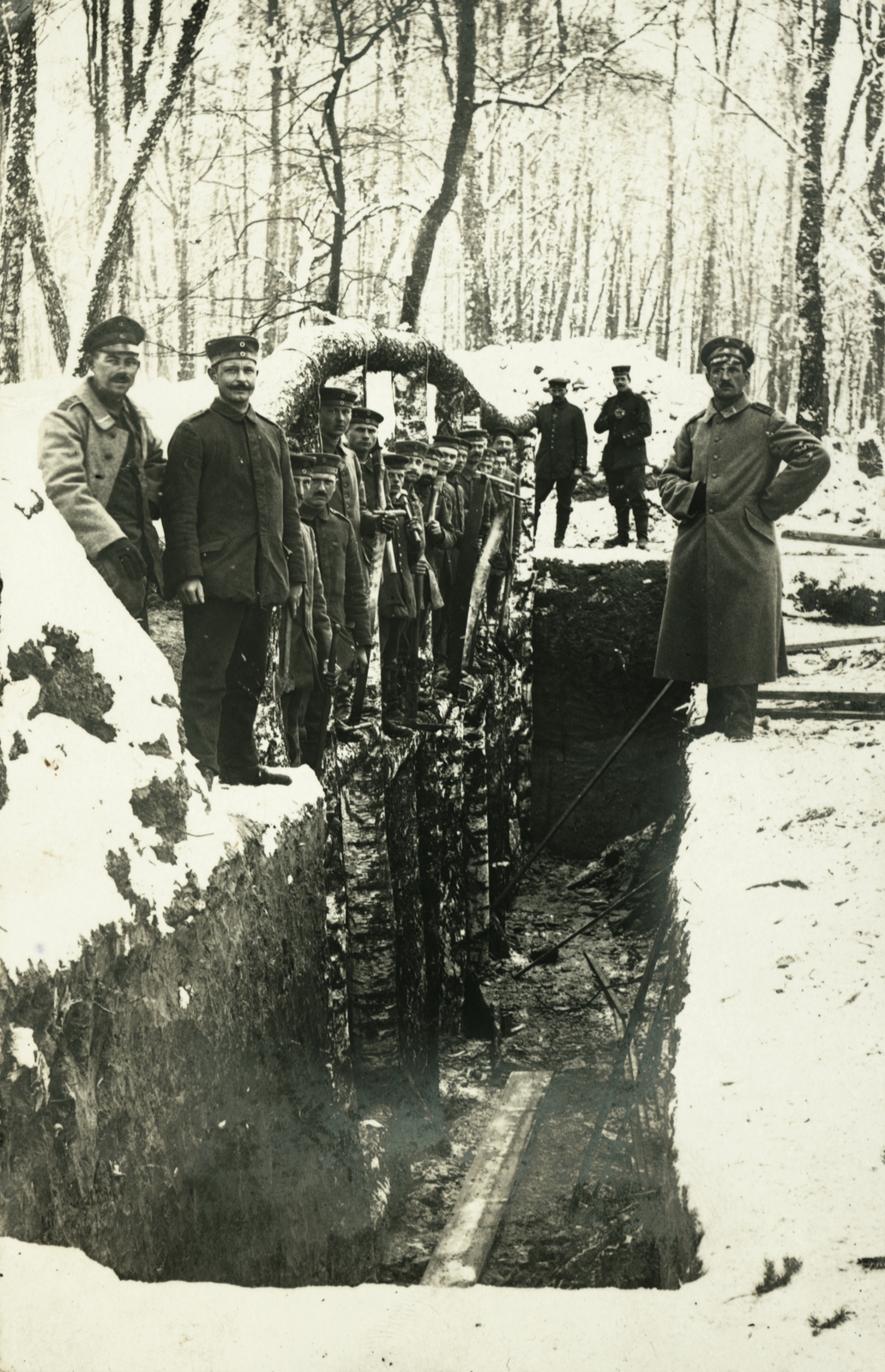 1916, Moravecz János, First World War, trench, Fortepan #85701