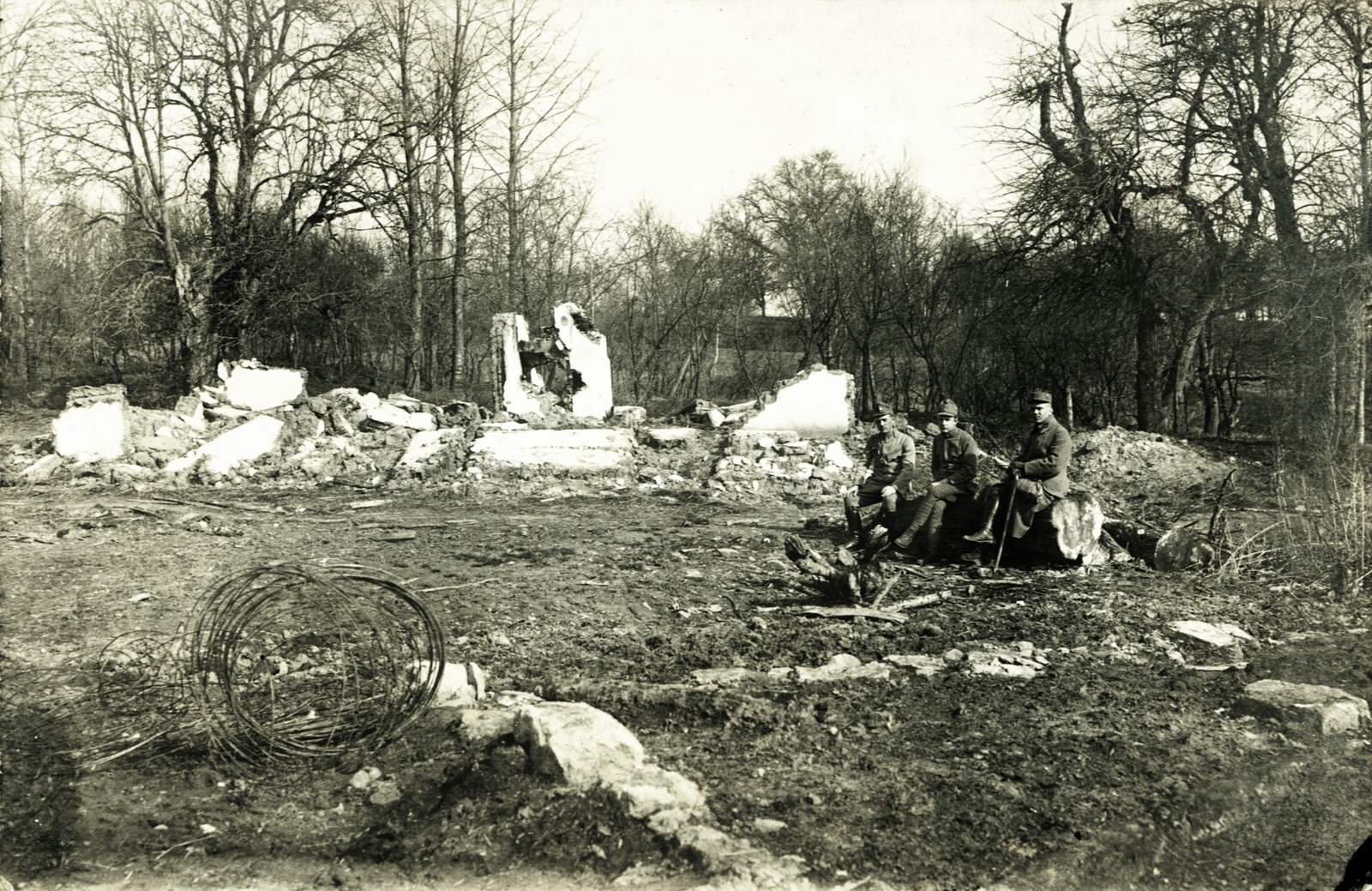 1917, Moravecz János, első világháború, rom, katona, Fortepan #85704