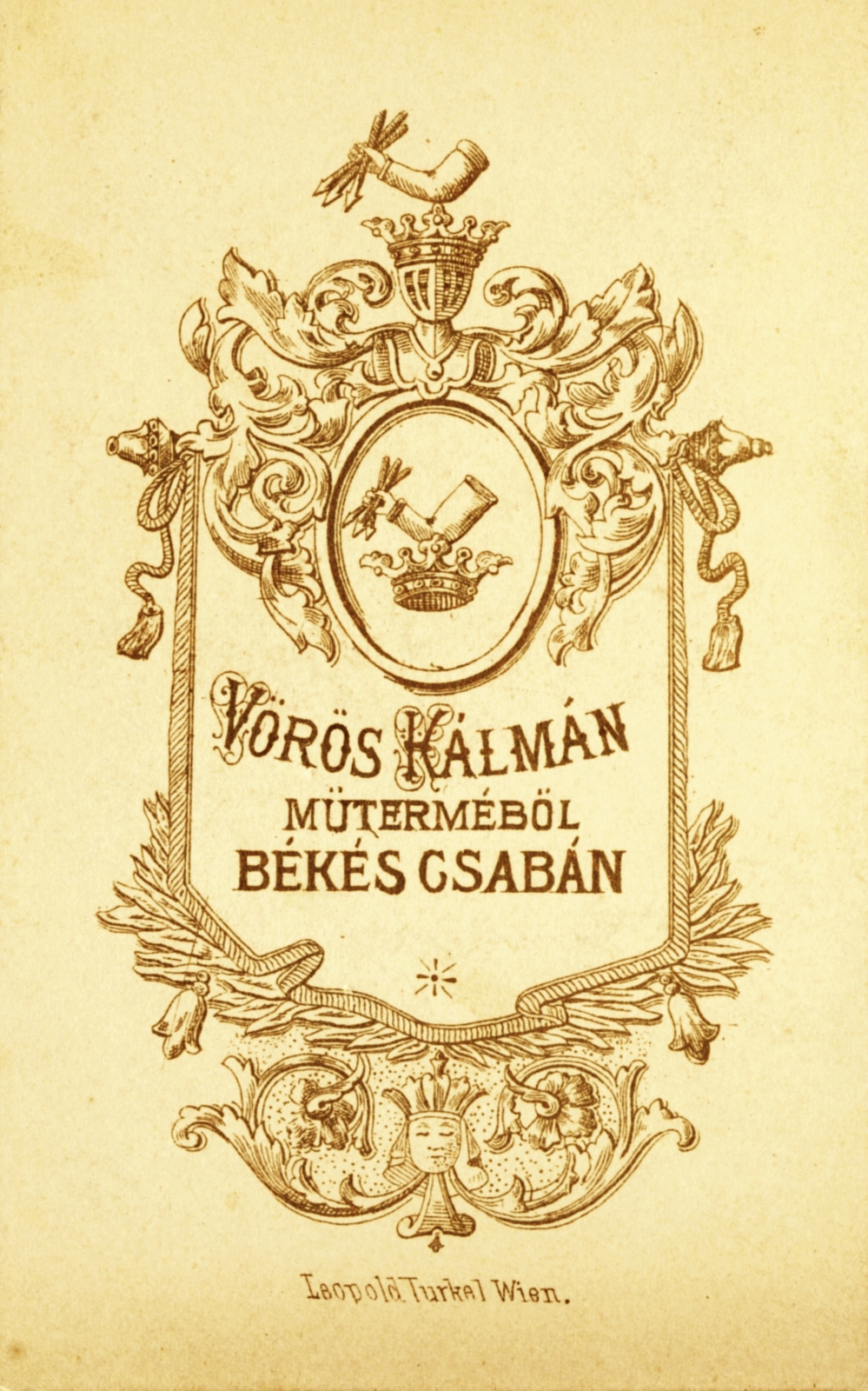 Magyarország, Békéscsaba, Vörös Kálmán műterme., 1904, Schermann Ákos, műterem, fényképész, hátlap, Fortepan #85844