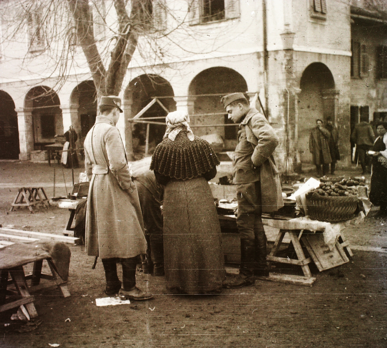 1915, Schmidt Albin, market, Fortepan #85983