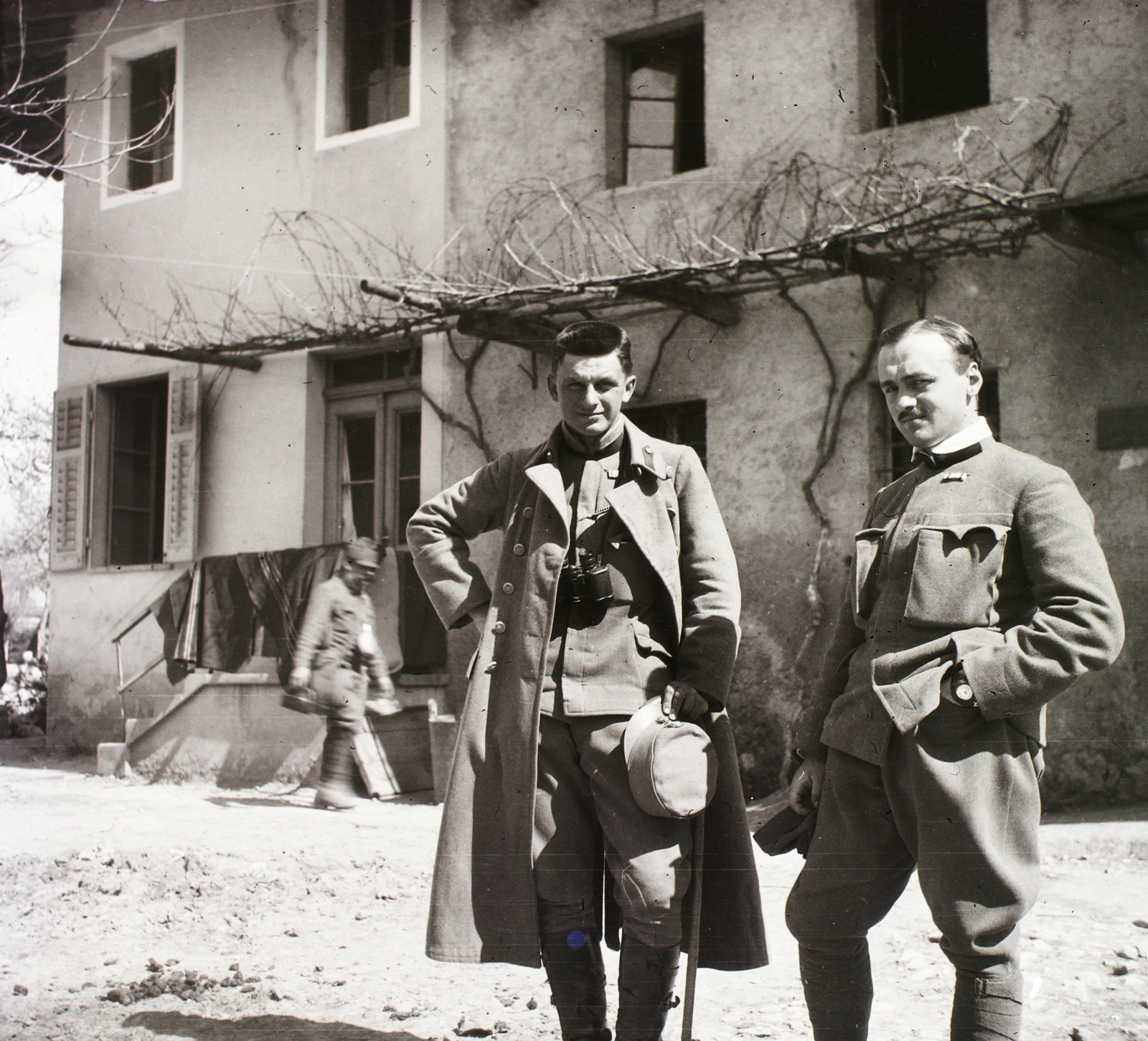 1916, Schmidt Albin, First World War, double portrait, Italian front, Fortepan #86002