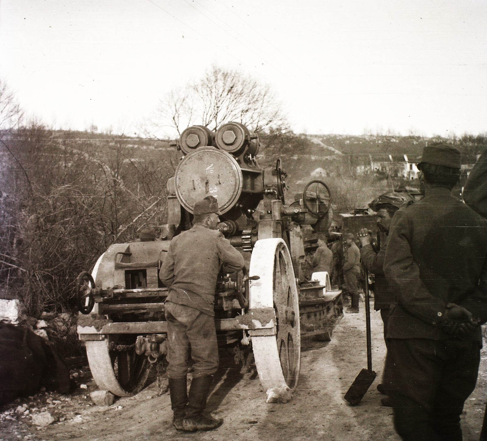 1916, Schmidt Albin, First World War, cannon, Fortepan #86018