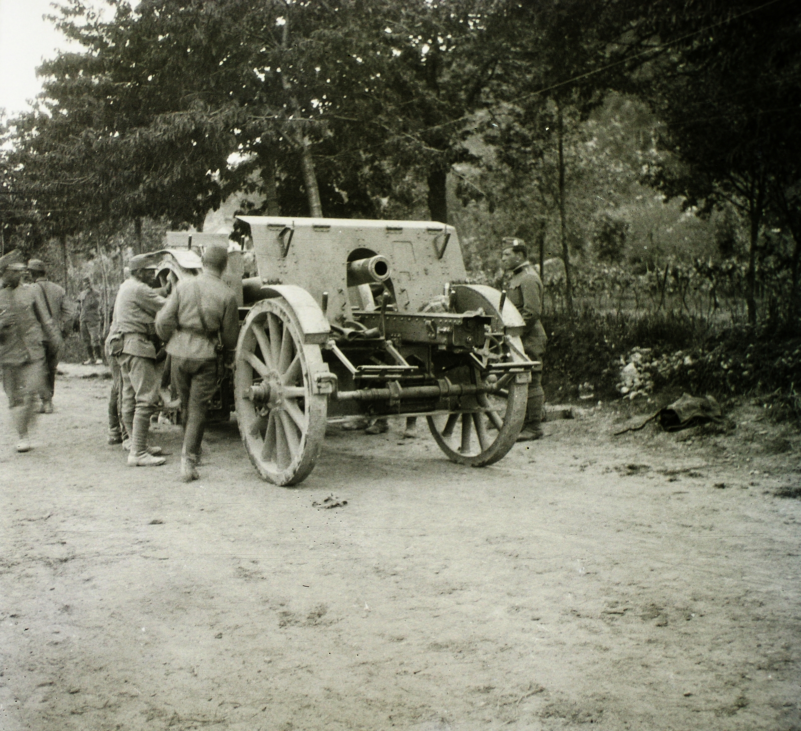 1916, Schmidt Albin, első világháború, ágyú, tüzér, löveg, tüzérség, Fortepan #86108