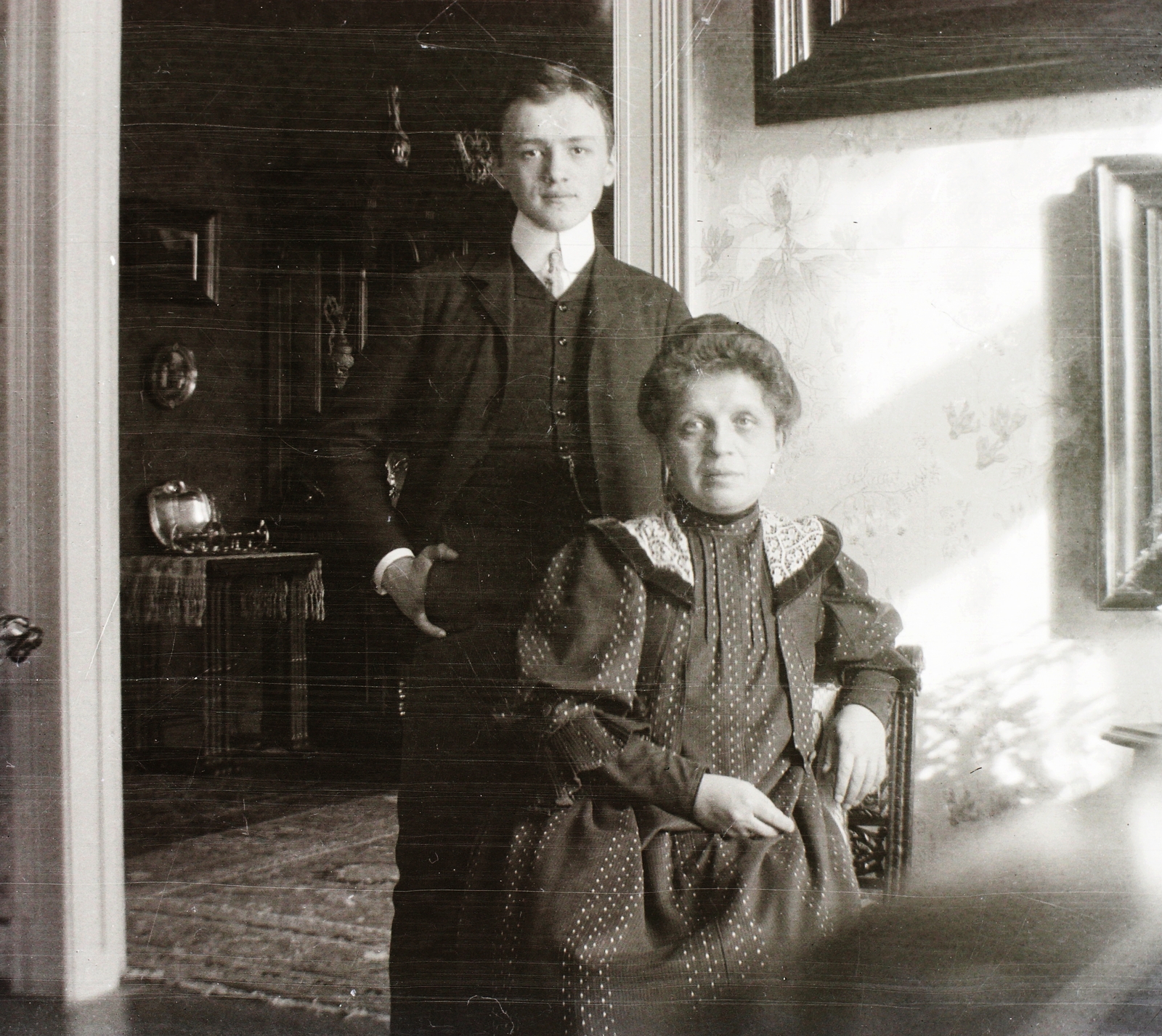 Hungary, Budapest V., Nádor utca 5., a felvétel a bérház (korábban Tigris Szálloda) egyik lakásában készült., 1909, Schmidt Albin, interior, Budapest, Fortepan #86146