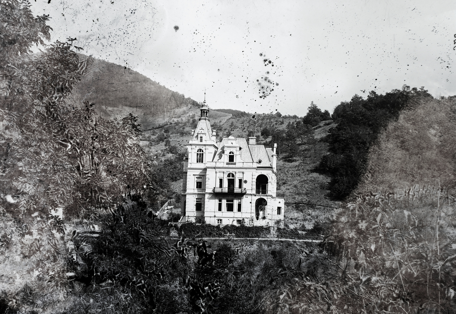 Romania,Transylvania, Băile Herculane, Villa Livia., 1904, Magyar Földrajzi Múzeum / Erdélyi Mór cége, thermal bath, bath town, Fortepan #86404