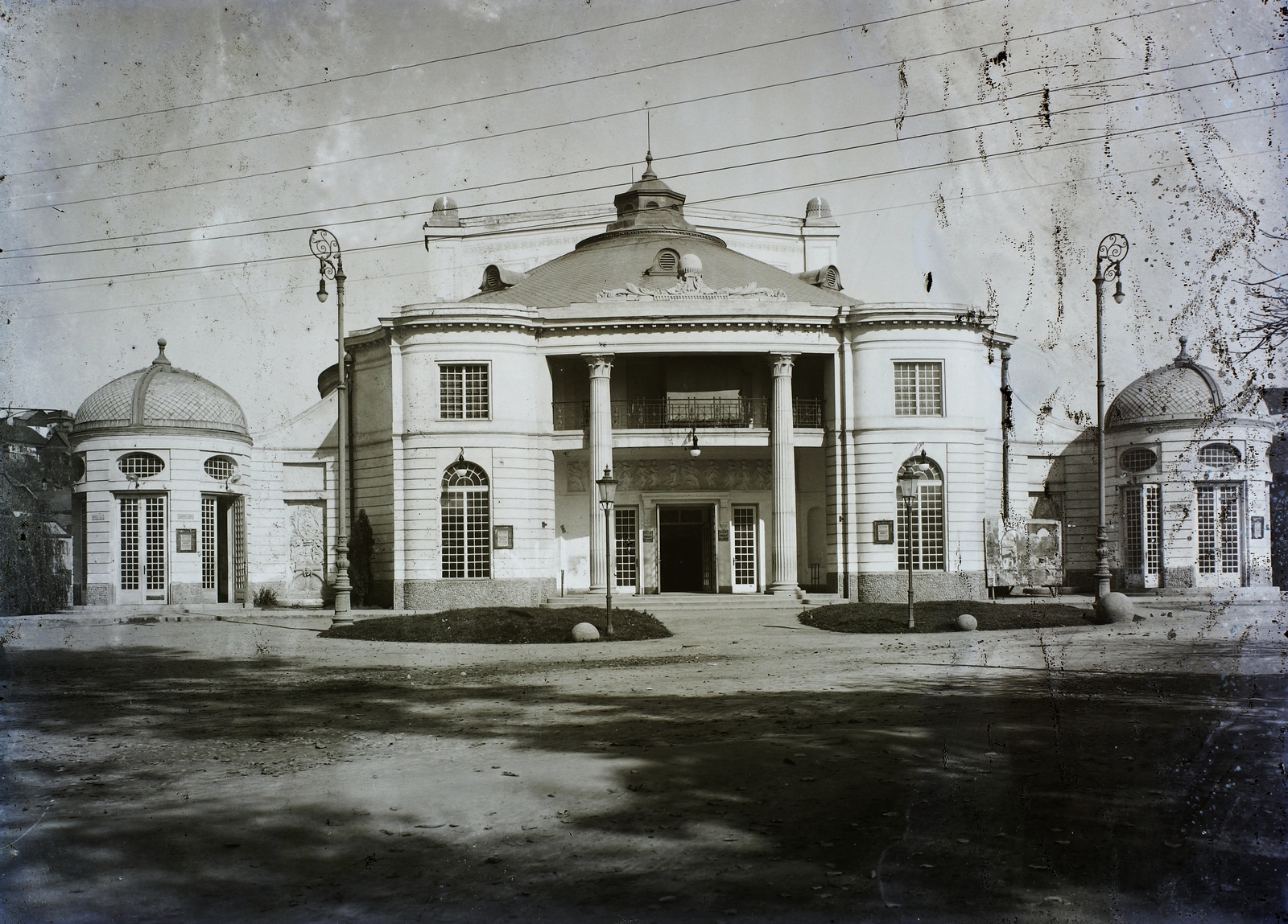Romania,Transylvania, Cluj-Napoca, Nyári Színház (később Állami Magyar Színház)., 1915, Magyar Földrajzi Múzeum / Erdélyi Mór cége, theater, Secession, Art Nouveau architecture, Géza Márkus-design, Frigyes Spiegel-design, Fortepan #86502