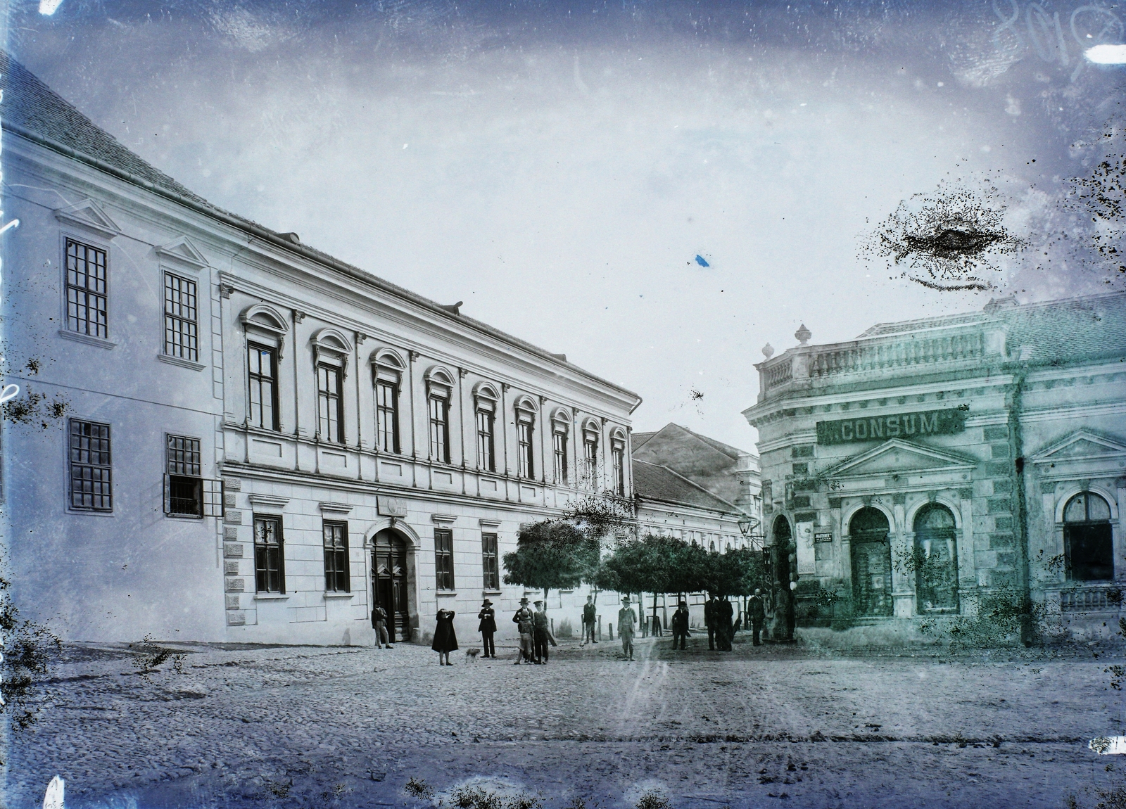 Romania,Transylvania, Blaj, piactér (Piata 1848), szemben a Strada Mitropolit Ioan Vancea torkolata., 1910, Magyar Földrajzi Múzeum / Erdélyi Mór cége, street view, Fortepan #86650