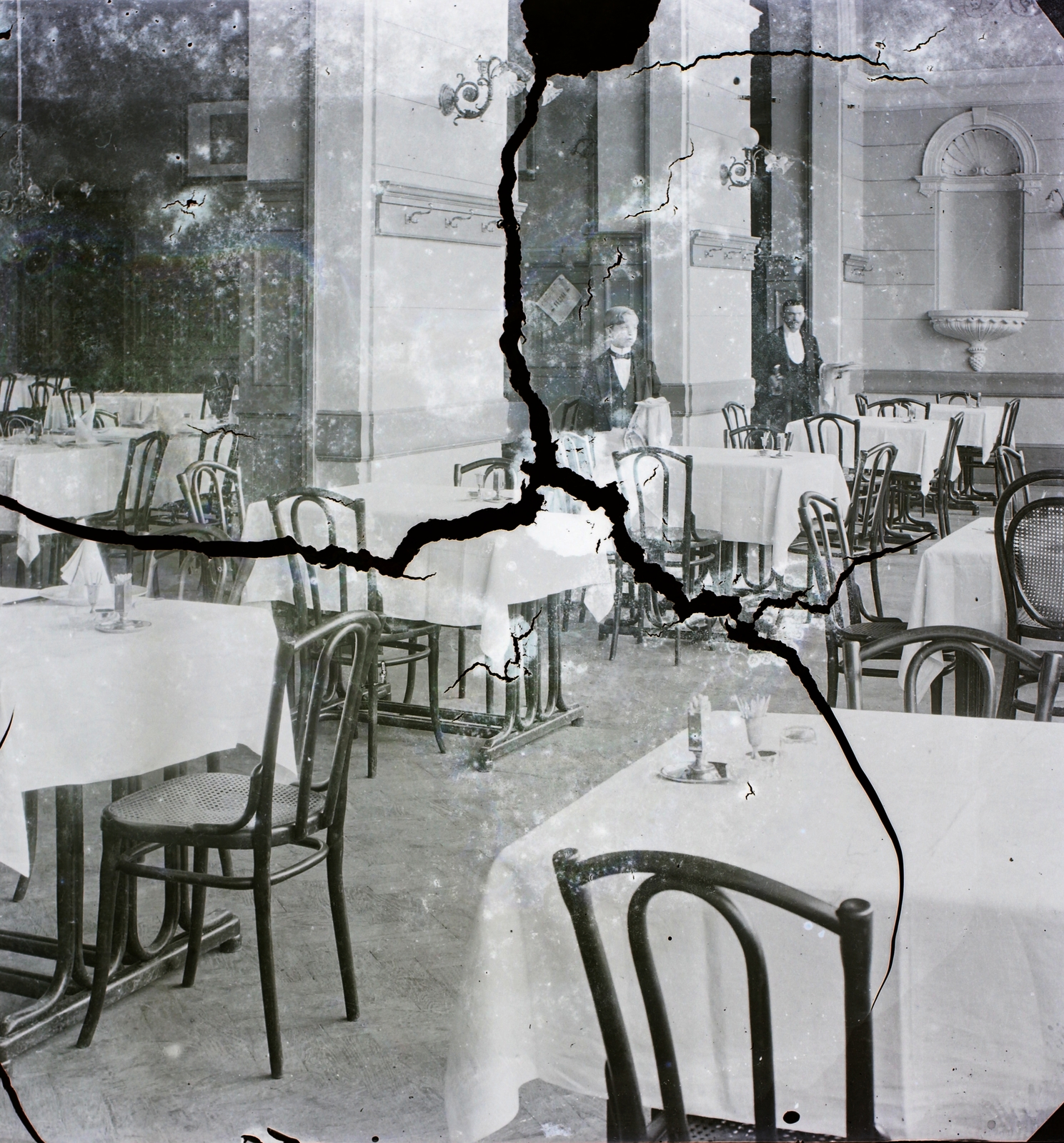 1908, Magyar Földrajzi Múzeum / Erdélyi Mór cége, restaurant, tonett, Fortepan #86938