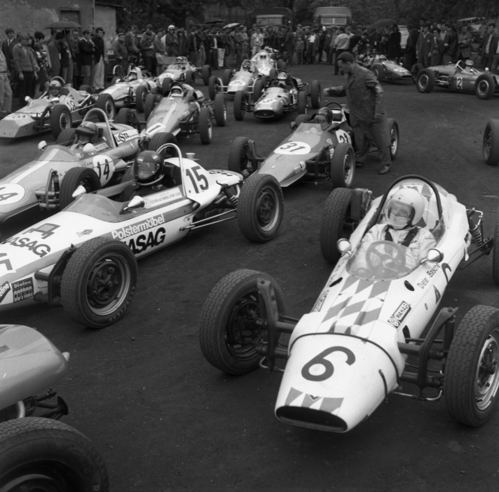 Hungary, People's Park, Budapest X., Formula Vee futam 1969. május 11-én., 1969, Urbán Tamás, car race, Budapest, Fortepan #87157