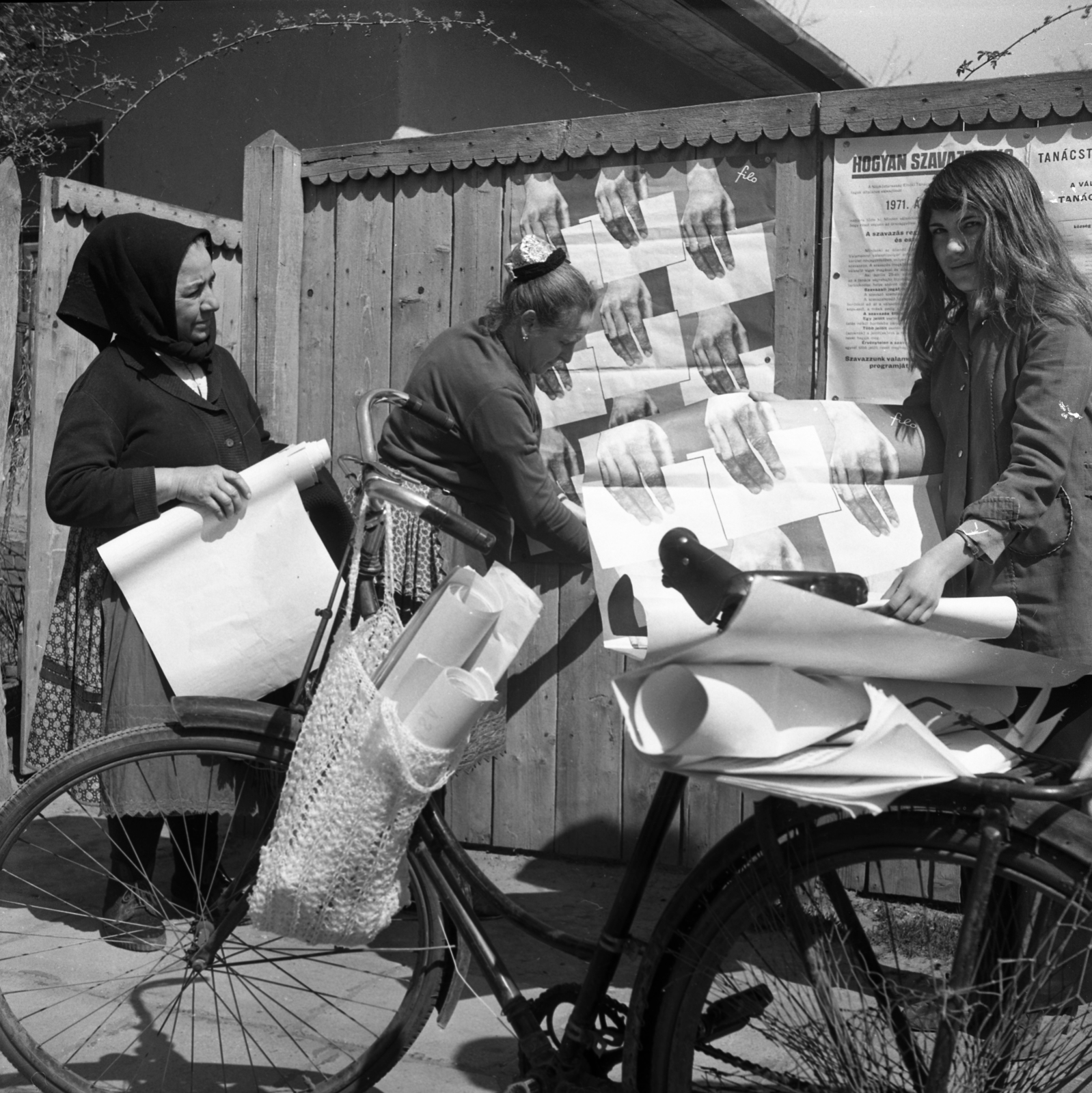 1971, Urbán Tamás, bicycle, poster, Best of, Fortepan #87327