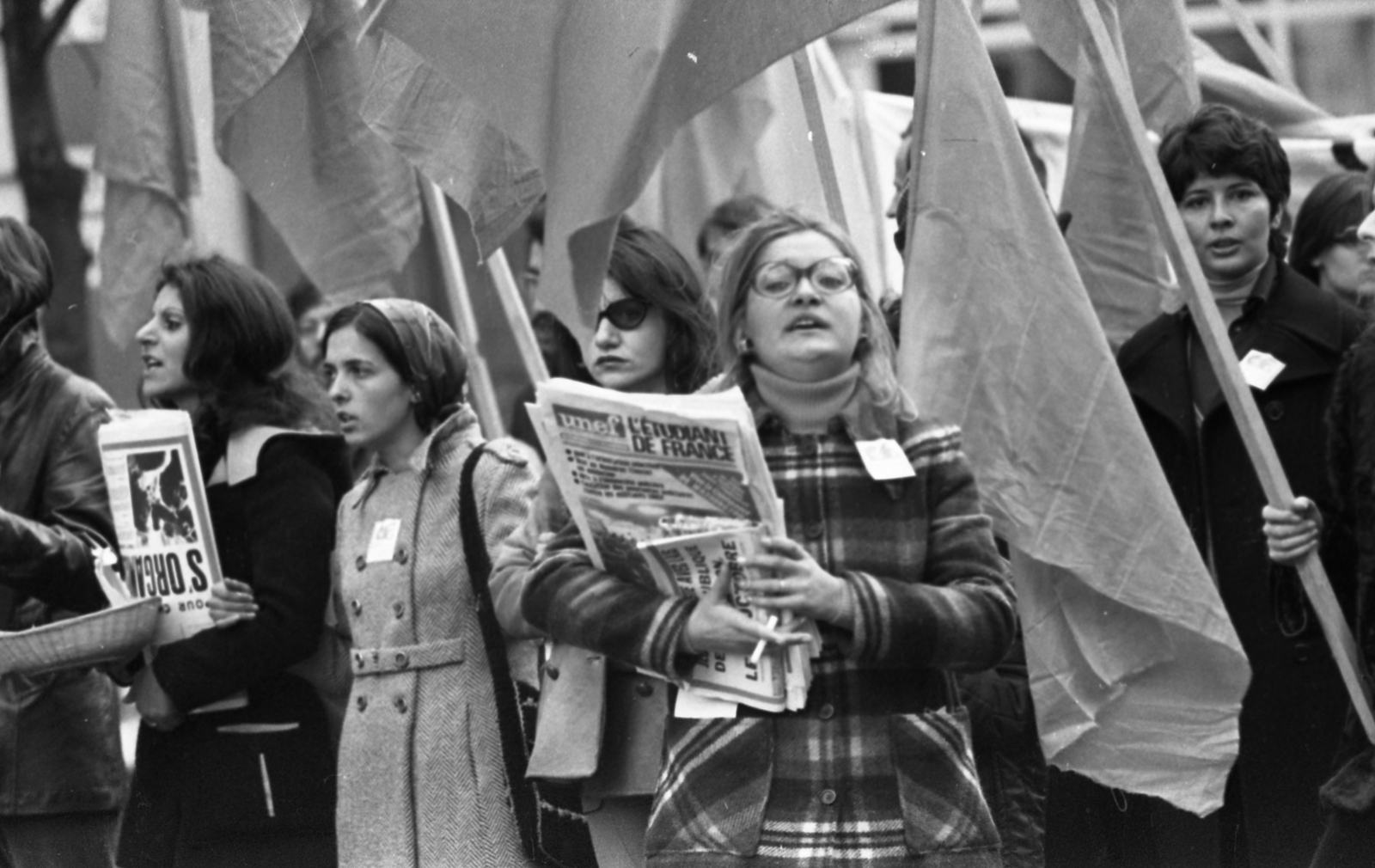 France, Paris, 1971, Urbán Tamás, newspaper, strike, Fortepan #87451