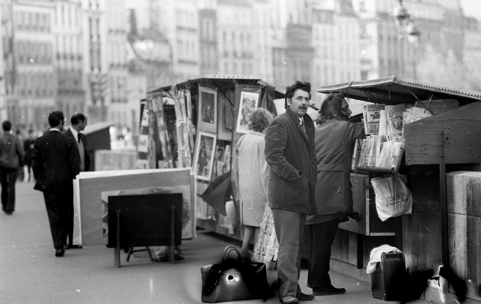 France, Paris, Quai Saint-Michel., 1971, Urbán Tamás, shore, Fortepan #87493