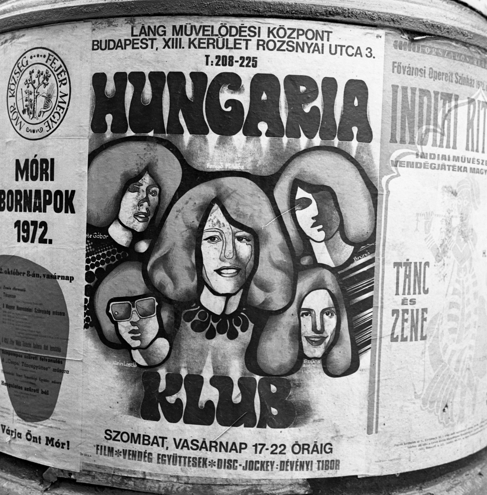Magyarország, Budapest, 1972, Urbán Tamás, plakát, beat-korszak, Fortepan #87791