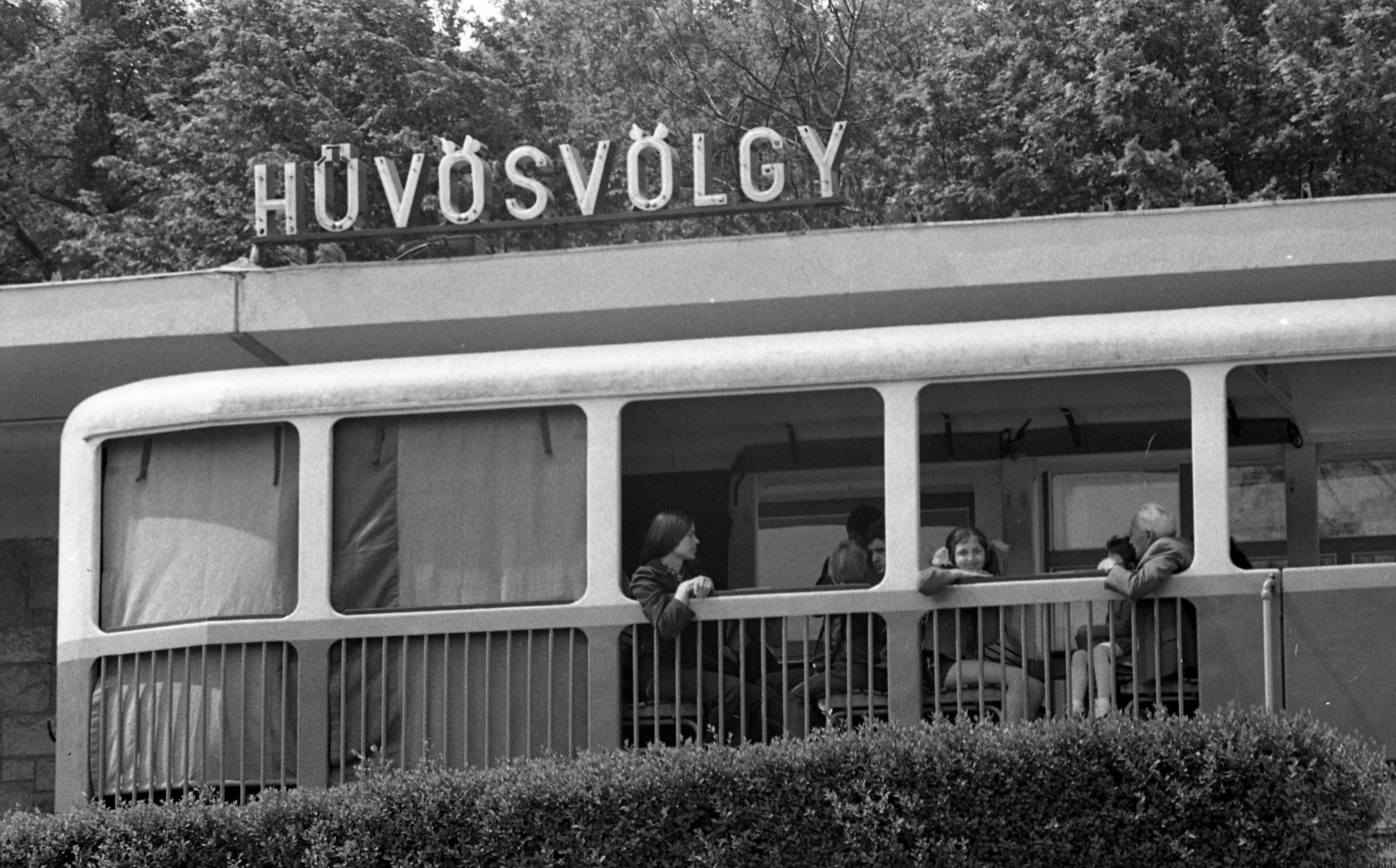 Hungary, Budapest II., a Gyermekvasút (Úttörővasút) végállomása., 1973, Urbán Tamás, Children's railway, Budapest, Fortepan #88067