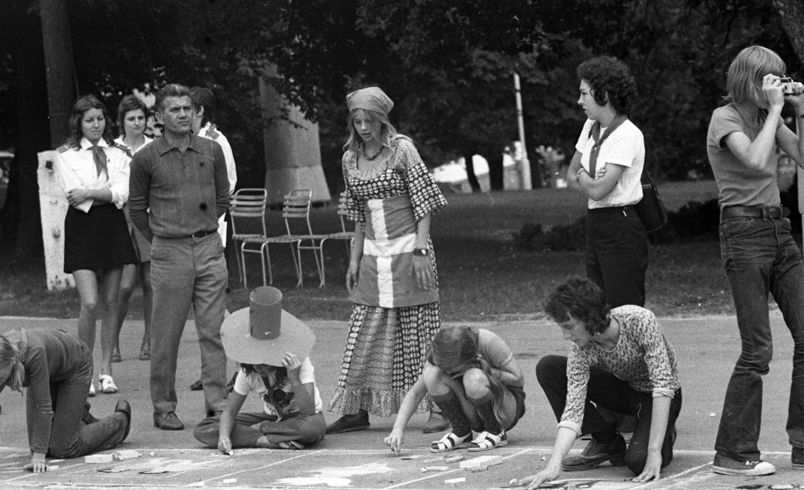 Hungary, Budapest XII., Csillebérc (Úttörőváros), a felvétel Kádár János látogatása alkalmával készült., 1973, Urbán Tamás, Budapest, Fortepan #88265
