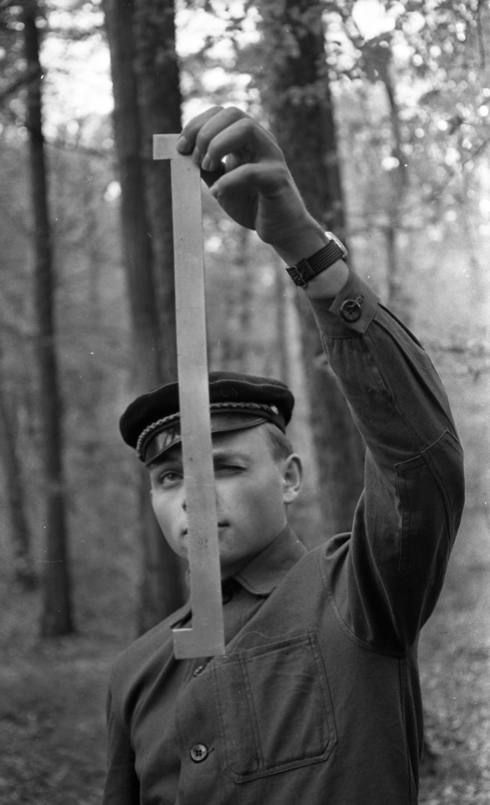 Hungary, Sopron, Erdészeti, Faipari Szakközépiskola erdész tanulója., 1974, Urbán Tamás, Fortepan #88505