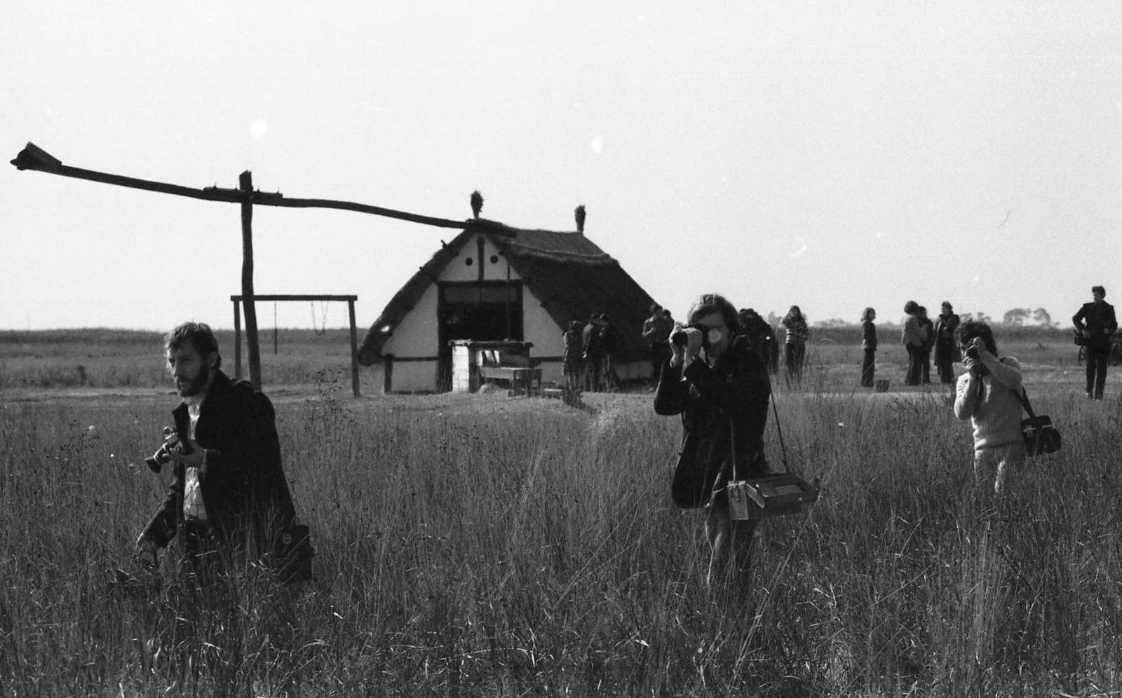 Hungary, Hortobágy, 1978, Urbán Tamás, camera, photography, shadoof, press photographer, Fortepan #89144