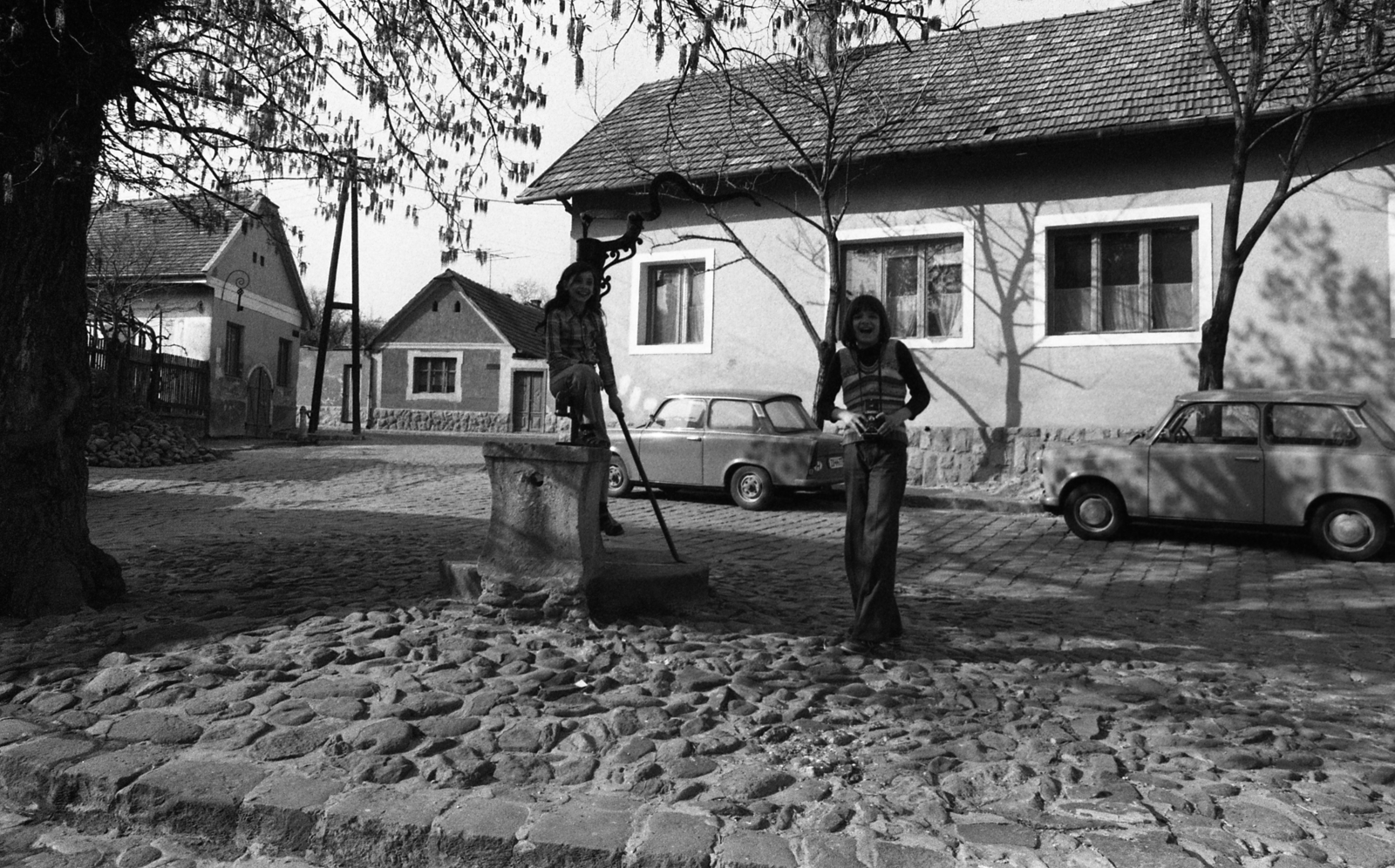 Hungary, Szentendre, Rab Ráby tér., 1979, Urbán Tamás, Trabant-brand, Fortepan #89181