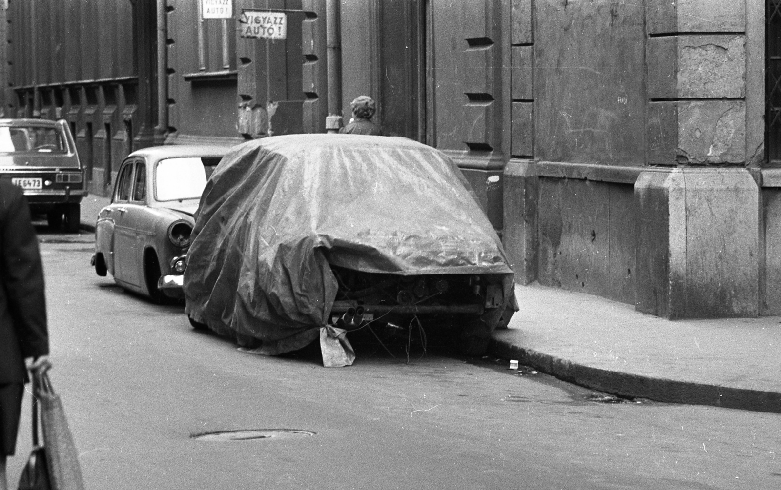 1979, Urbán Tamás, Soviet brand, Renault-brand, Moskvitch-brand, French brand, wreck, automobile, Fortepan #89248