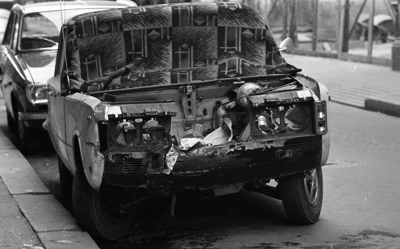 1979, Urbán Tamás, wreck, automobile, Fortepan #89255