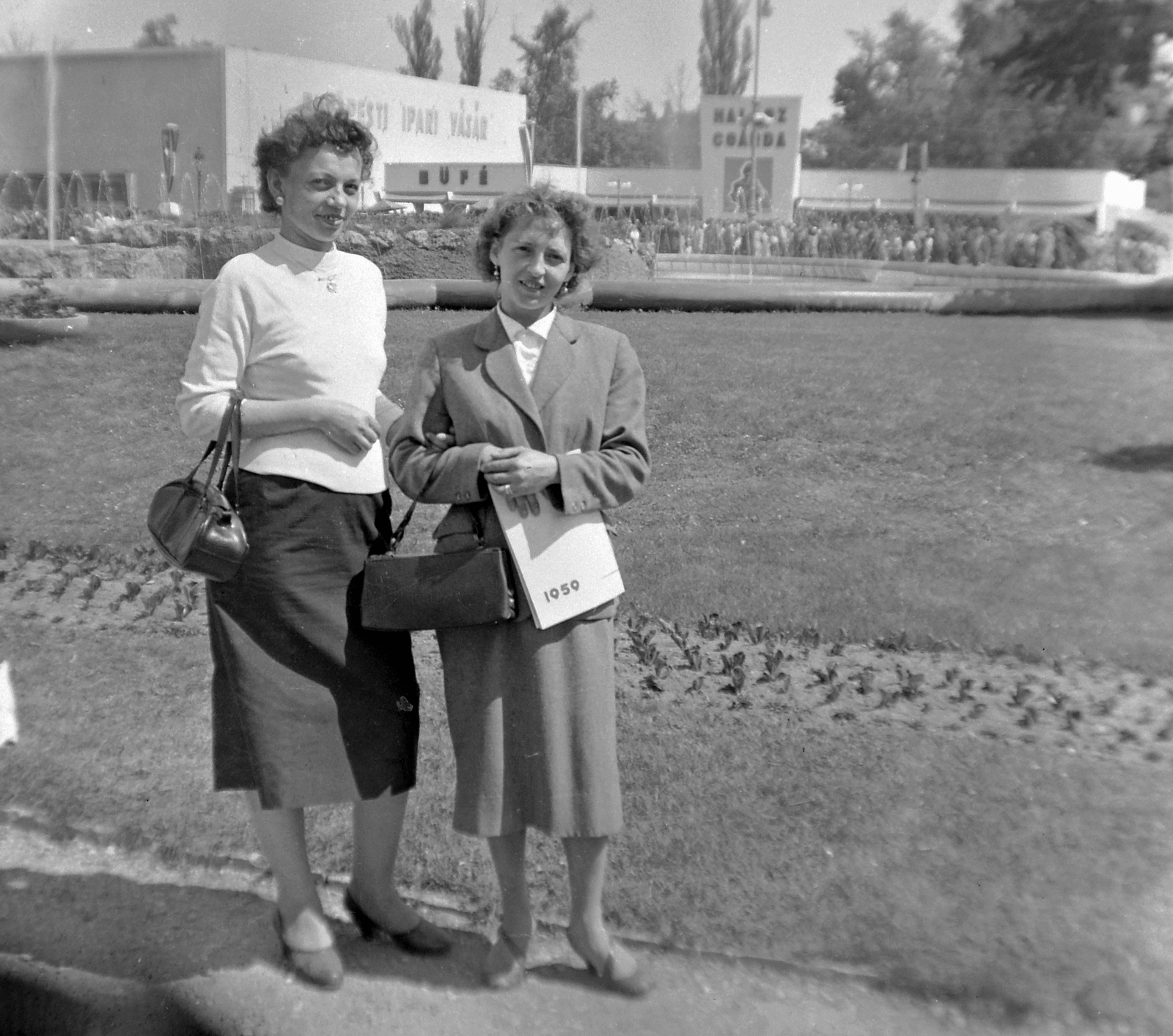 Hungary, Budapest XIV., 1959, Fortepan, portrait, international fair, Budapest, Fortepan #8936