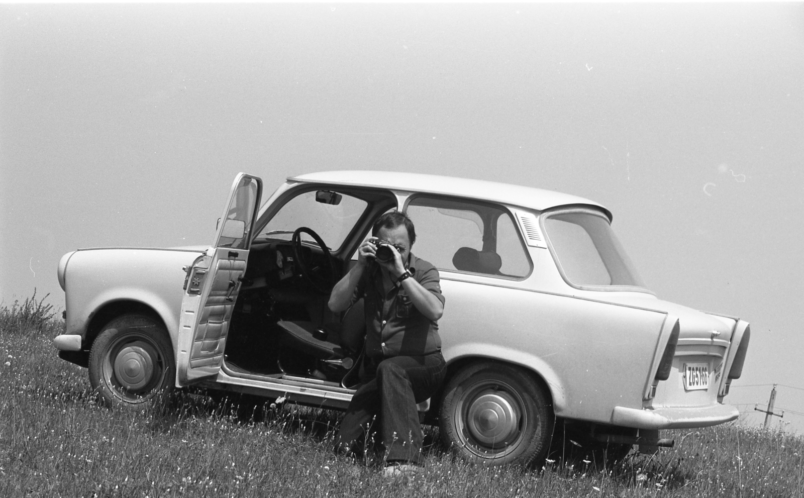 1976, Urbán Tamás, német gyártmány, Trabant-márka, fotózás, Trabant 601, rendszám, Fortepan #89367