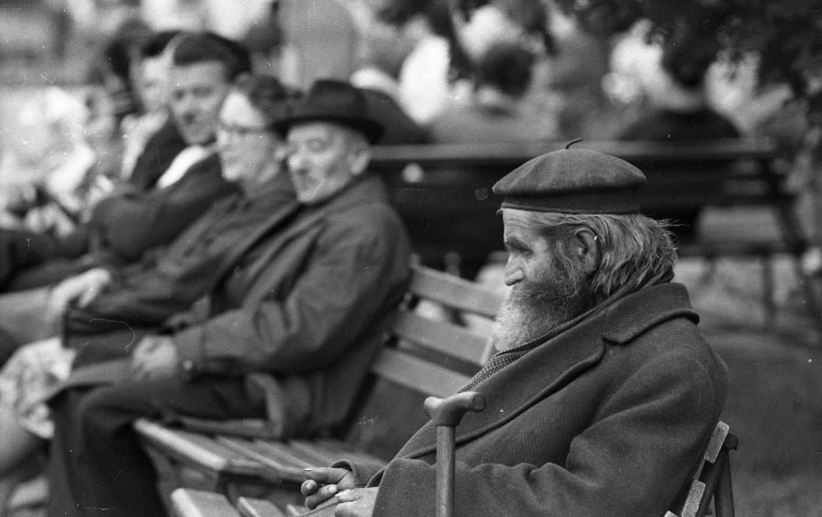 Magyarország, Budapest VIII., Blaha Lujza tér., 1975, Urbán Tamás, Budapest, pihenés, Fortepan #89892