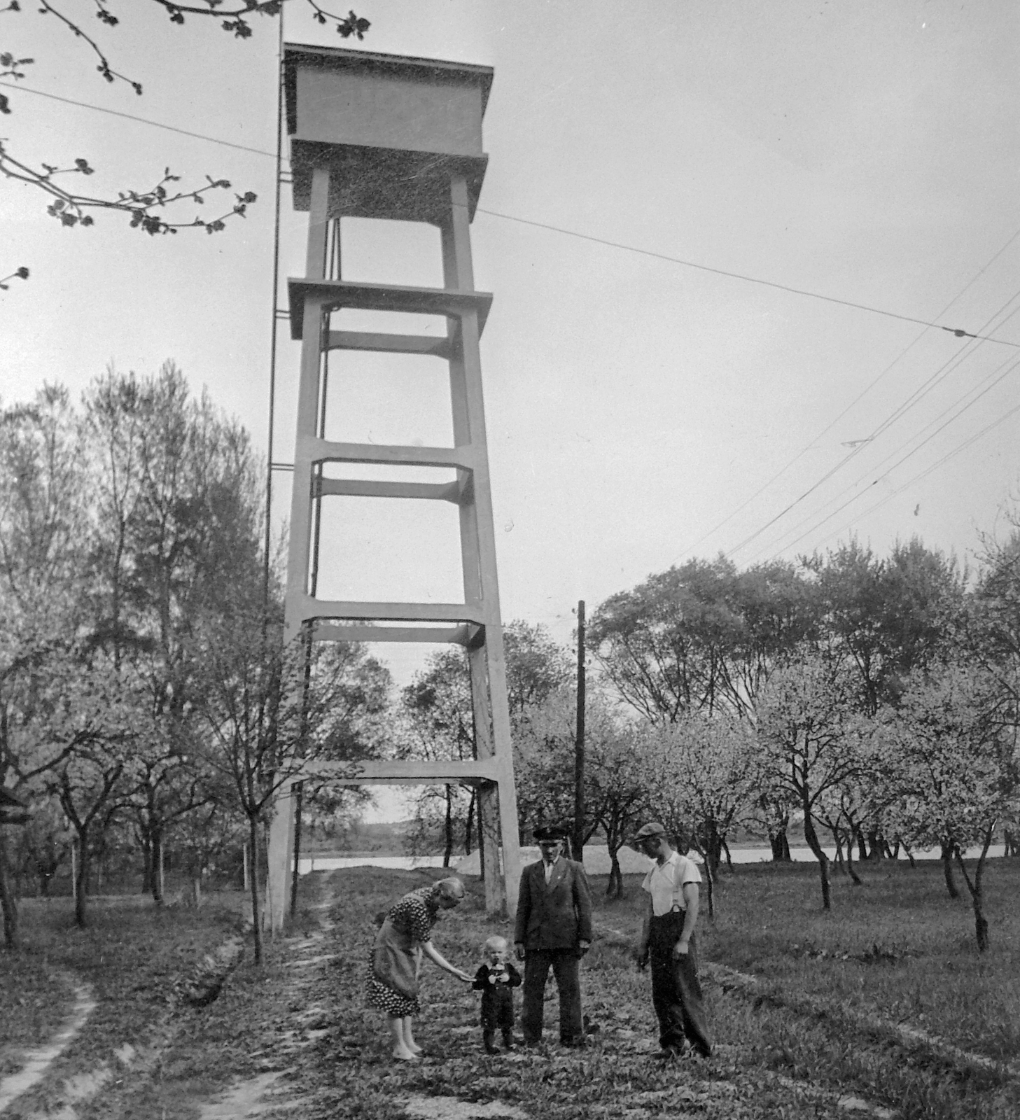 Hungary, Budakalász, Lupa-sziget, víztorony., 1937, Fortepan, water tower, Fortepan #8993