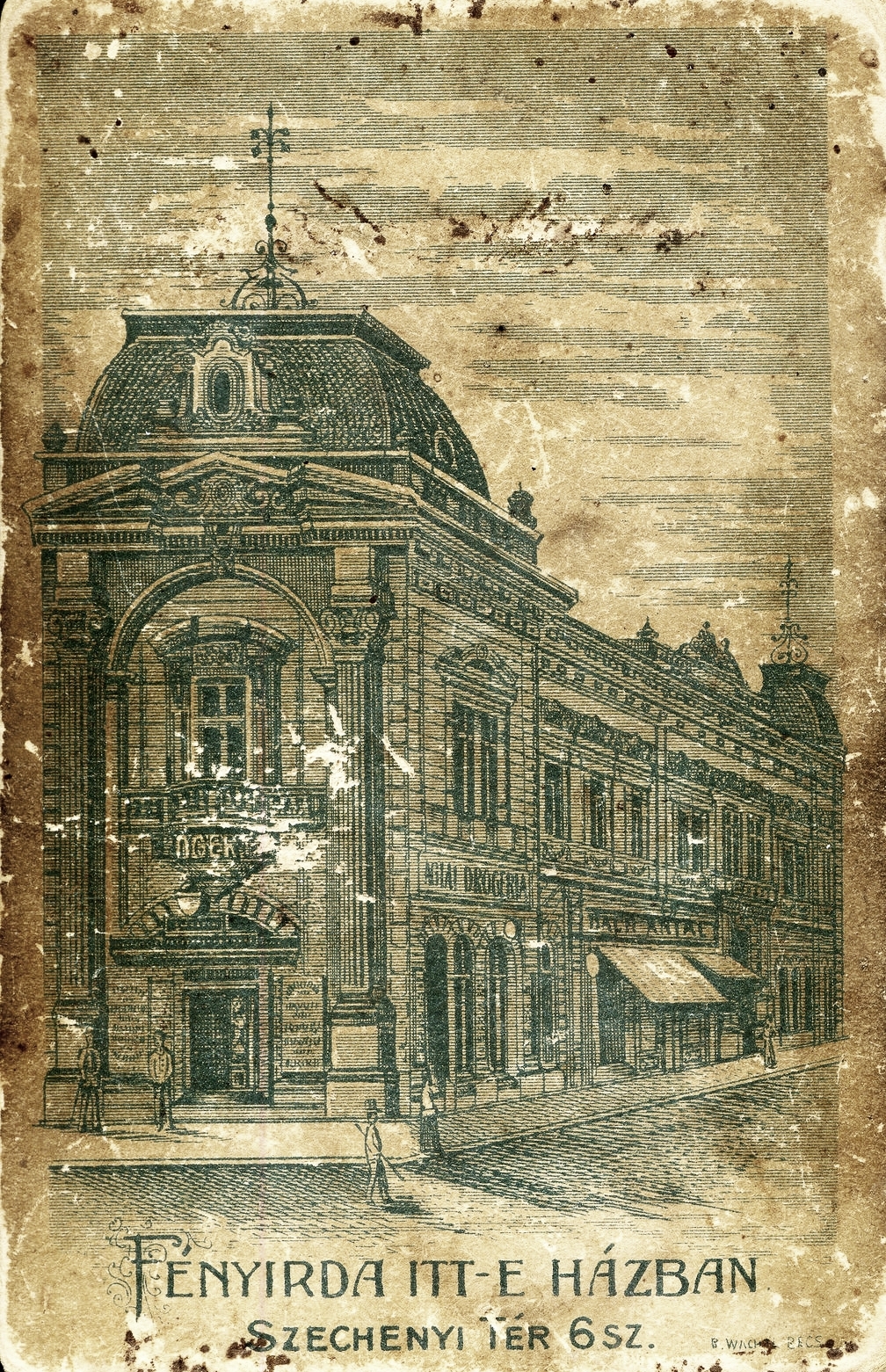 Hungary, Szeged, Szécshenyi tér 6., Gévay fényképész., 1900, Mészöly Leonóra, studio, photographer, verso, Fortepan #90217
