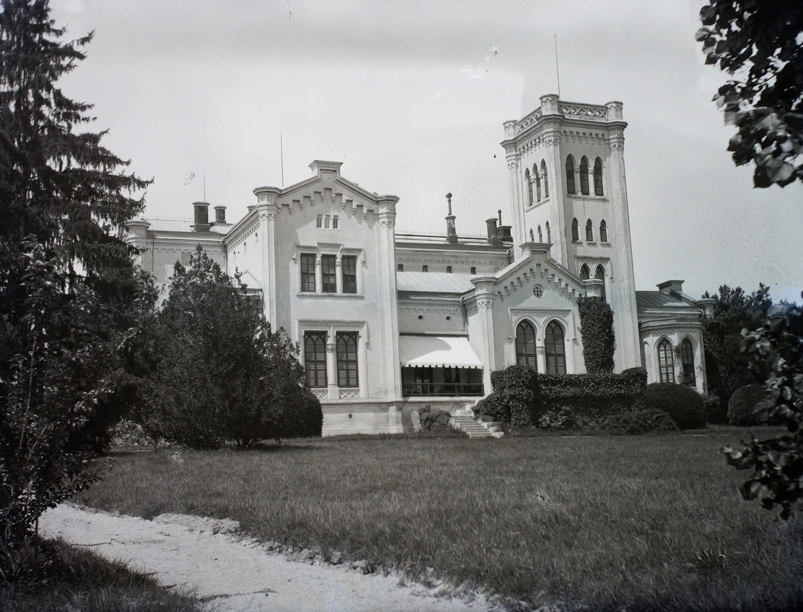 Hungary, Nagyhörcsökpuszta, Zichy-kastély (Ybl Miklós, 1855.). , 1902, Zichy, castle, Miklós Ybl-design, Fortepan #9035