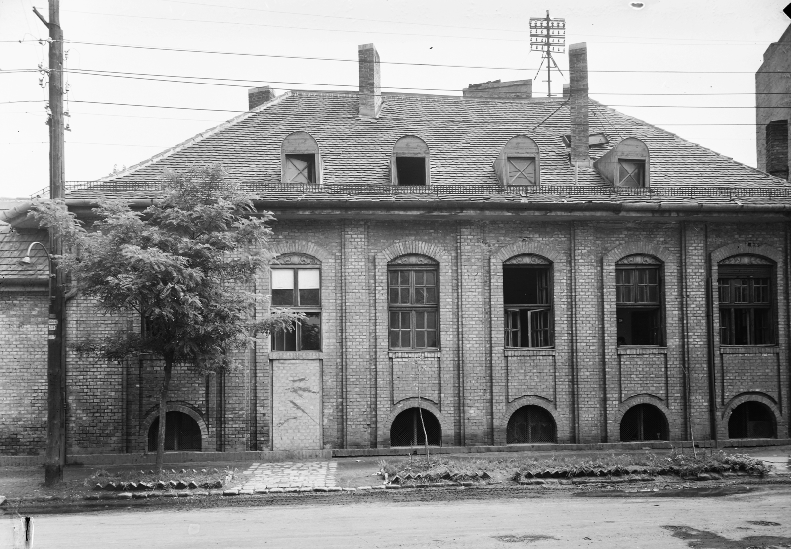 Hungary, Budapest XIV., Pillangó utca 13/b., 1955, UVATERV, Budapest, building, brick covering, Fortepan #91489