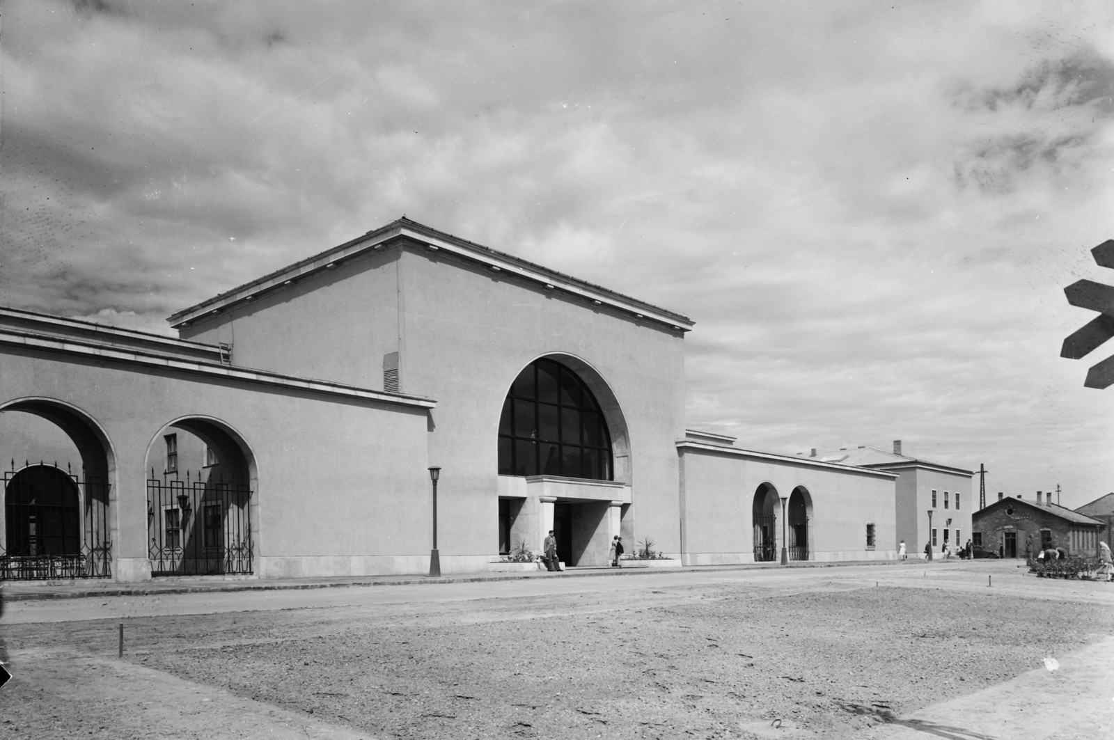 Magyarország, Hatvan, vasútállomás., 1956, UVATERV, pályaudvar, vasútállomás, Nagy Béla Zoltán-terv, Félix Vilmos-terv, Fortepan #91661