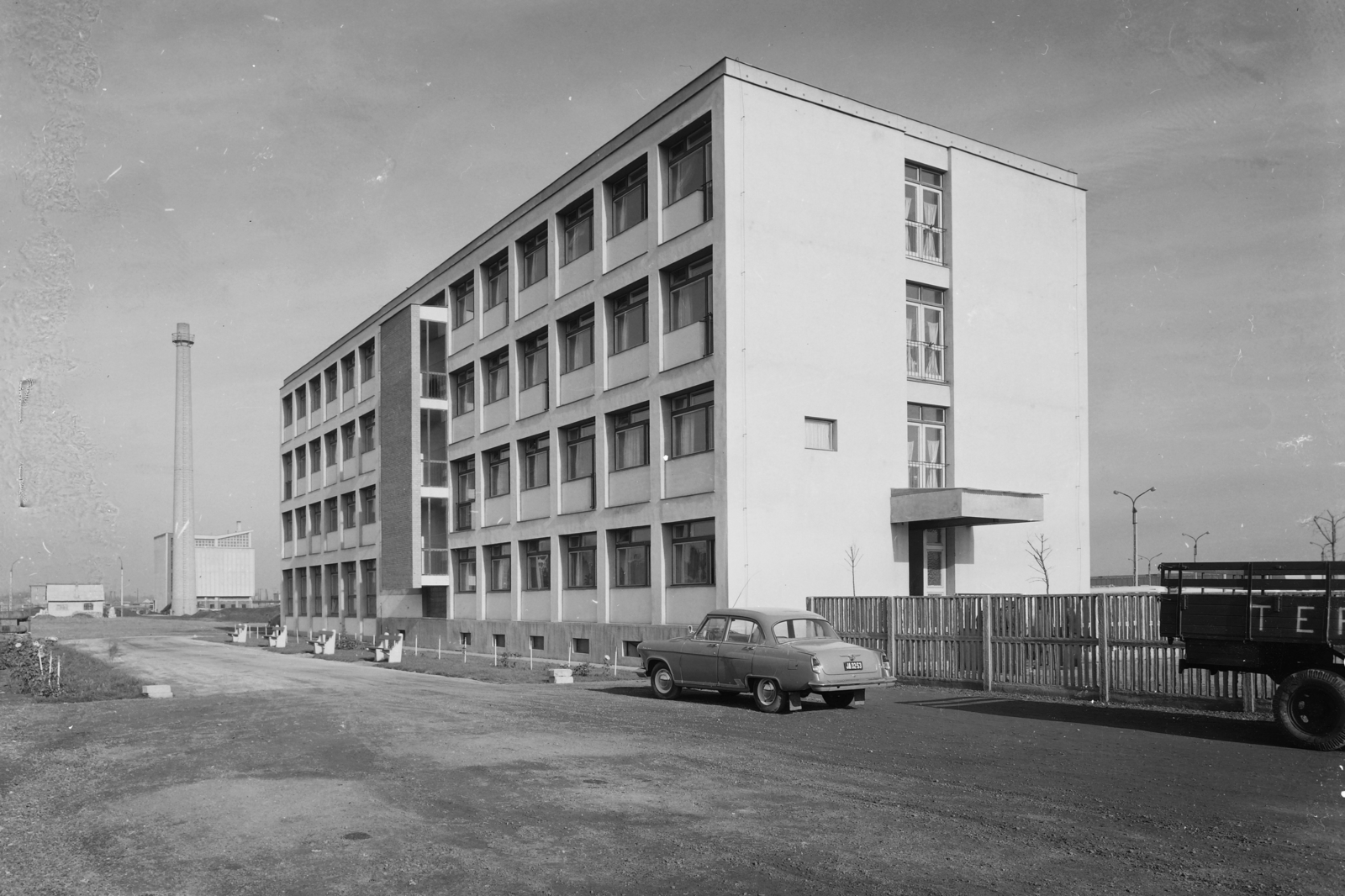 Hungary, Miskolc, Szondi György utca, a 3. sz. AKÖV (később Borsod Volán) telephelye., 1964, UVATERV, Fortepan #91863
