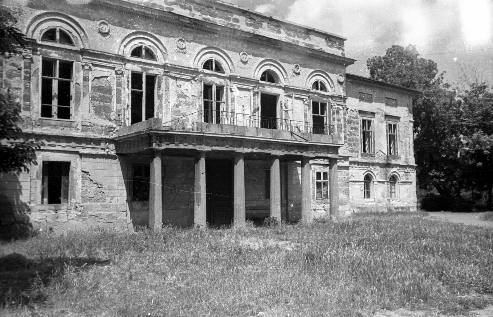 Hungary, Gyöngyös, Orczy kastély., 1951, UVATERV, museum, Classicism, mansion, Lőrinc Zofahl-design, castle, Fortepan #92064