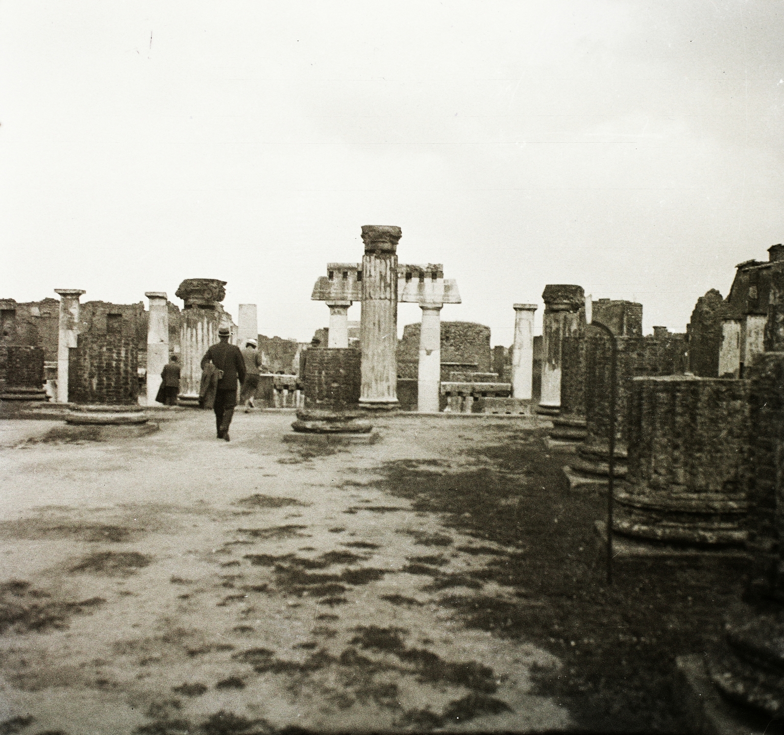Olaszország, Pompei, a Bazilika romjai a Fórum felé nézve., 1939, Ebner, római birodalom, Fortepan #92194