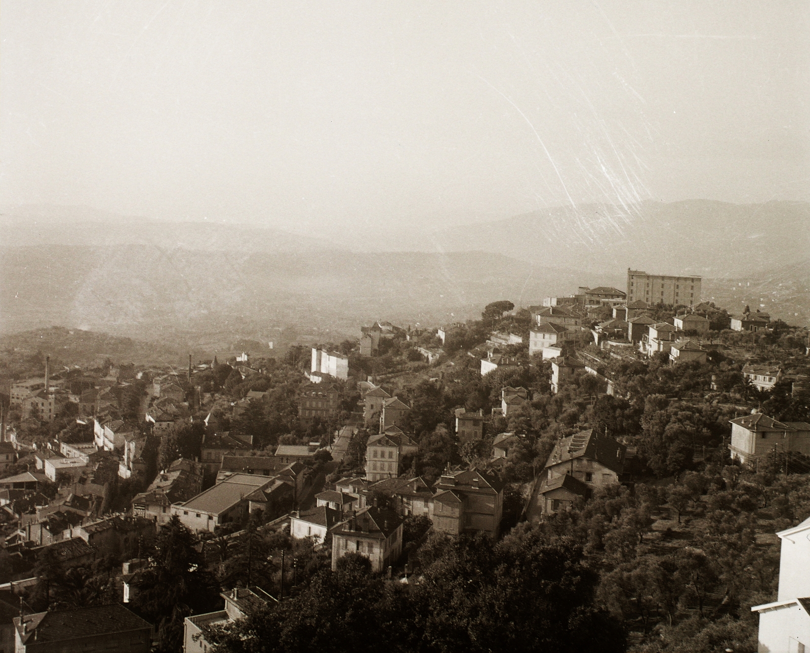 France, Grasse, kilátás dél felé a Route Napoléon-ról., 1939, Ebner, Fortepan #92199