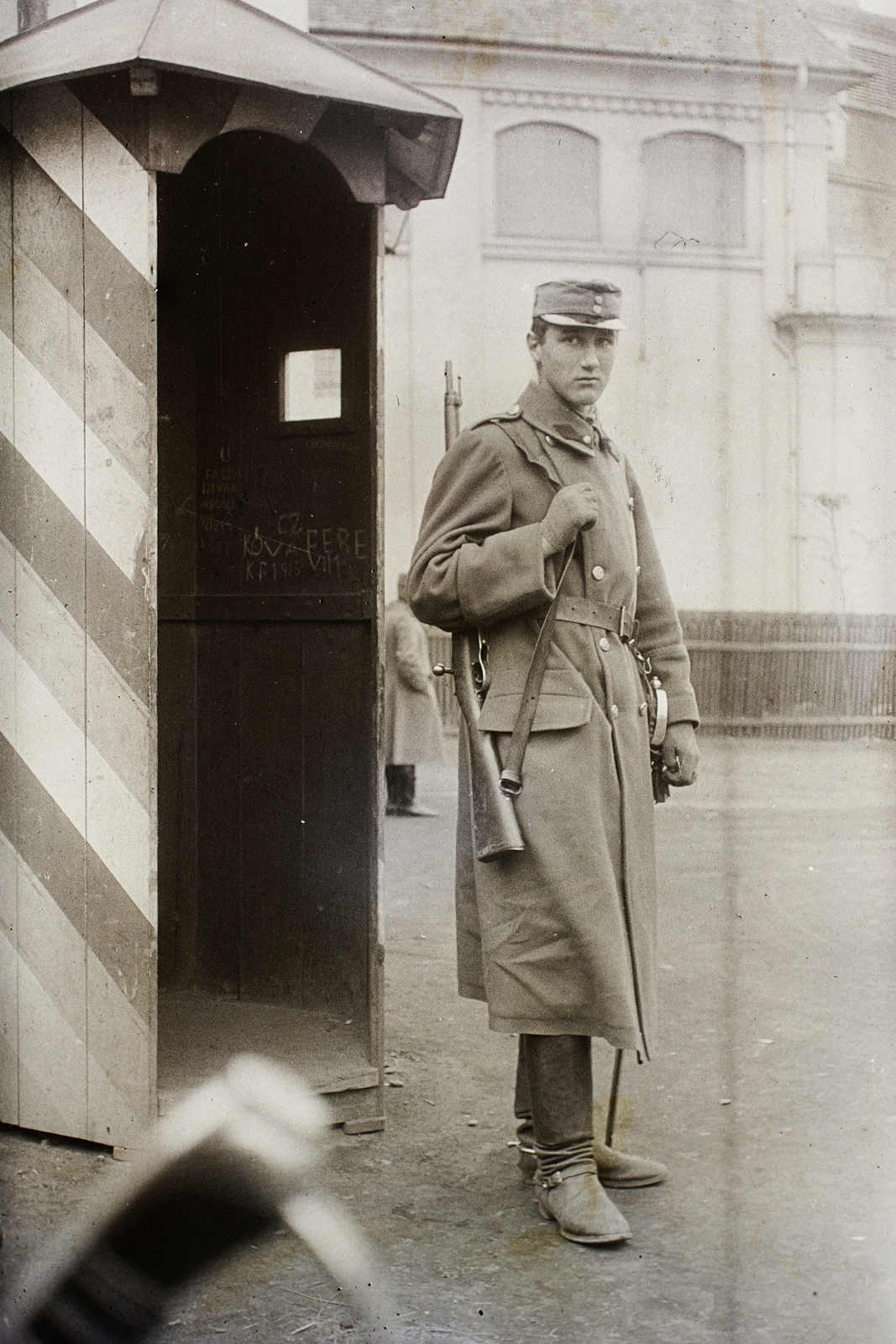 1916, Ebner, First World War, guard, sentry-box, Fortepan #92414